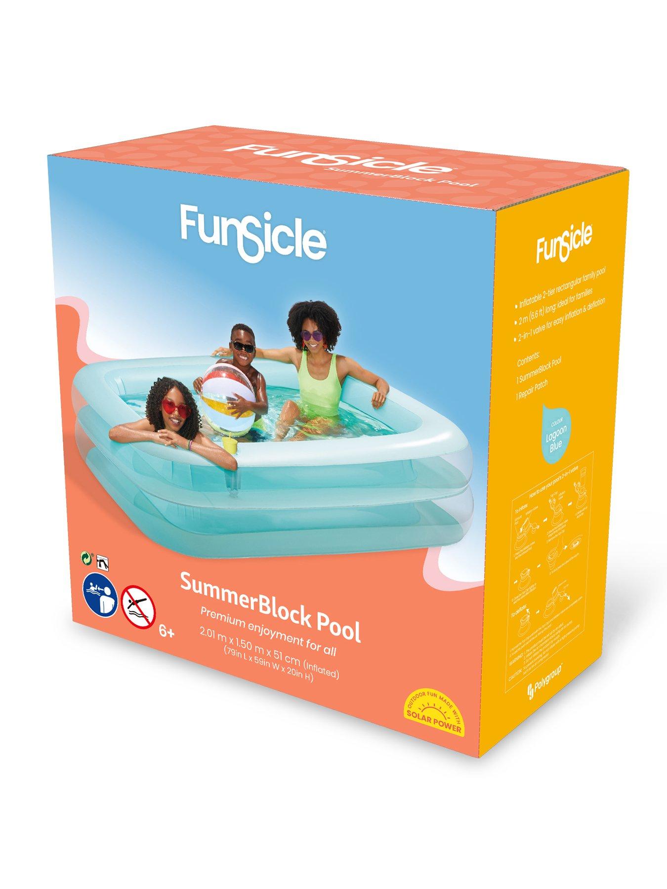 Image 4 of 6 of Funsicle SummerBlock Pool 6.5FT including cupholders