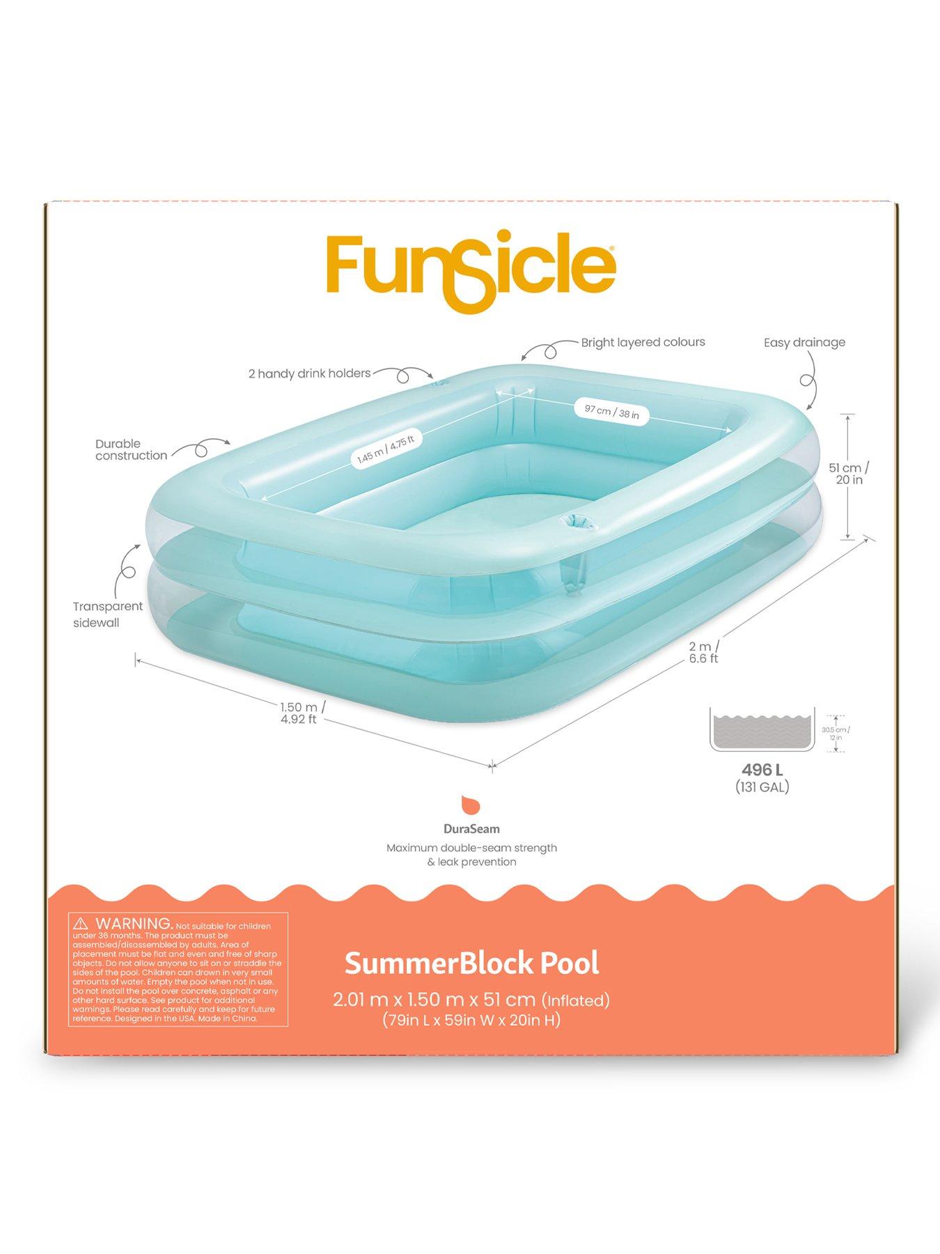Image 6 of 6 of Funsicle SummerBlock Pool 6.5FT including cupholders