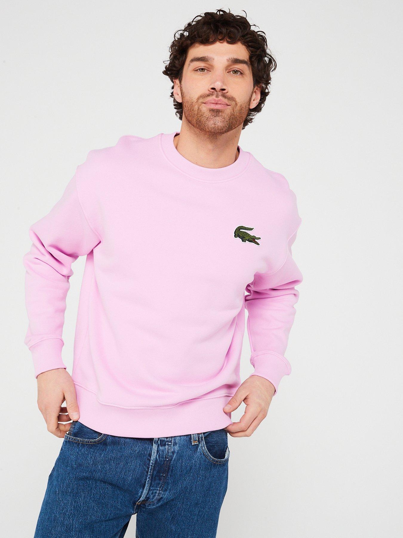 Pull rose lacoste homme hot sale