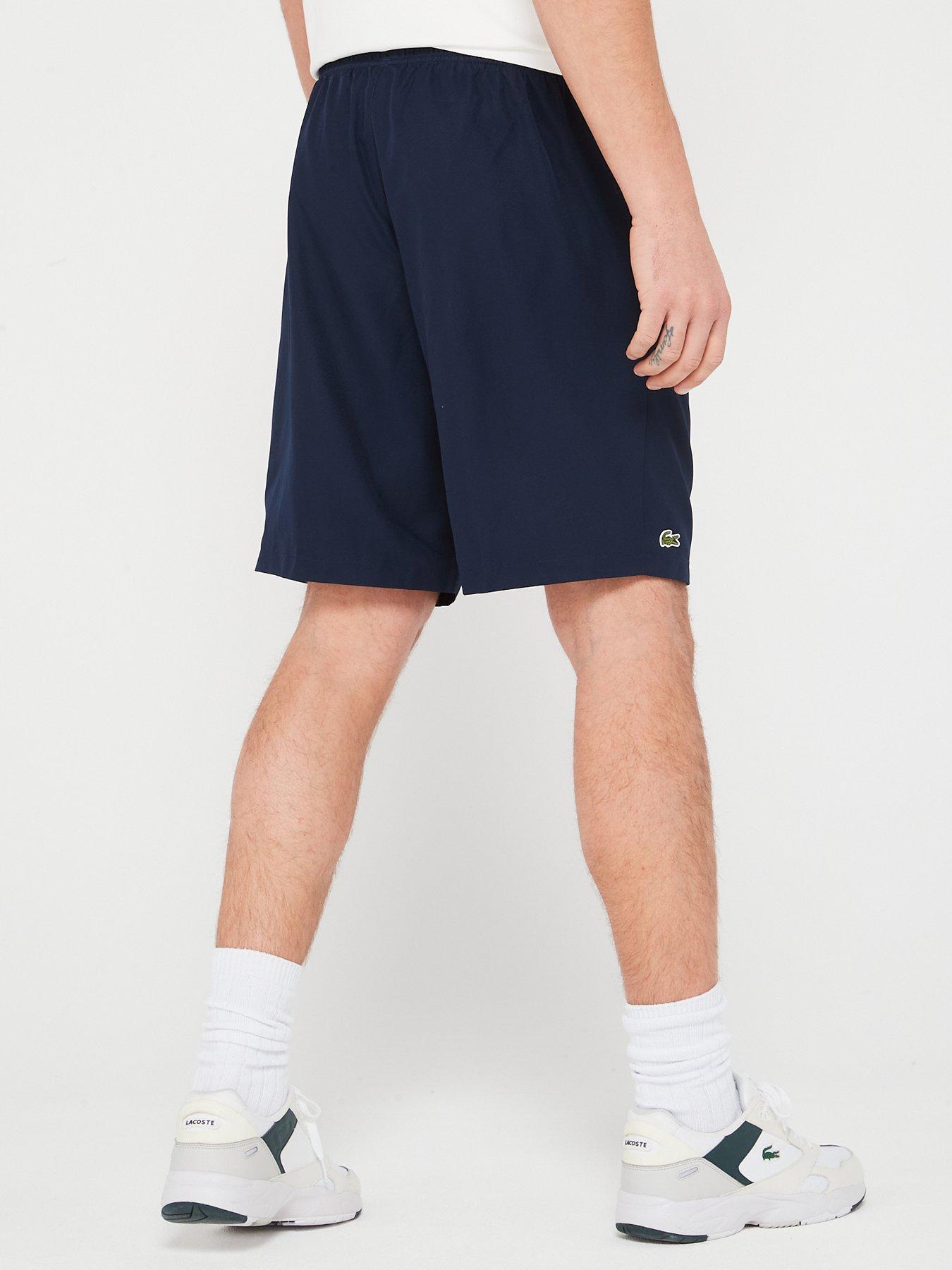 Image 2 of 4 of Lacoste Woven Drawstring Shorts - Dark Blue