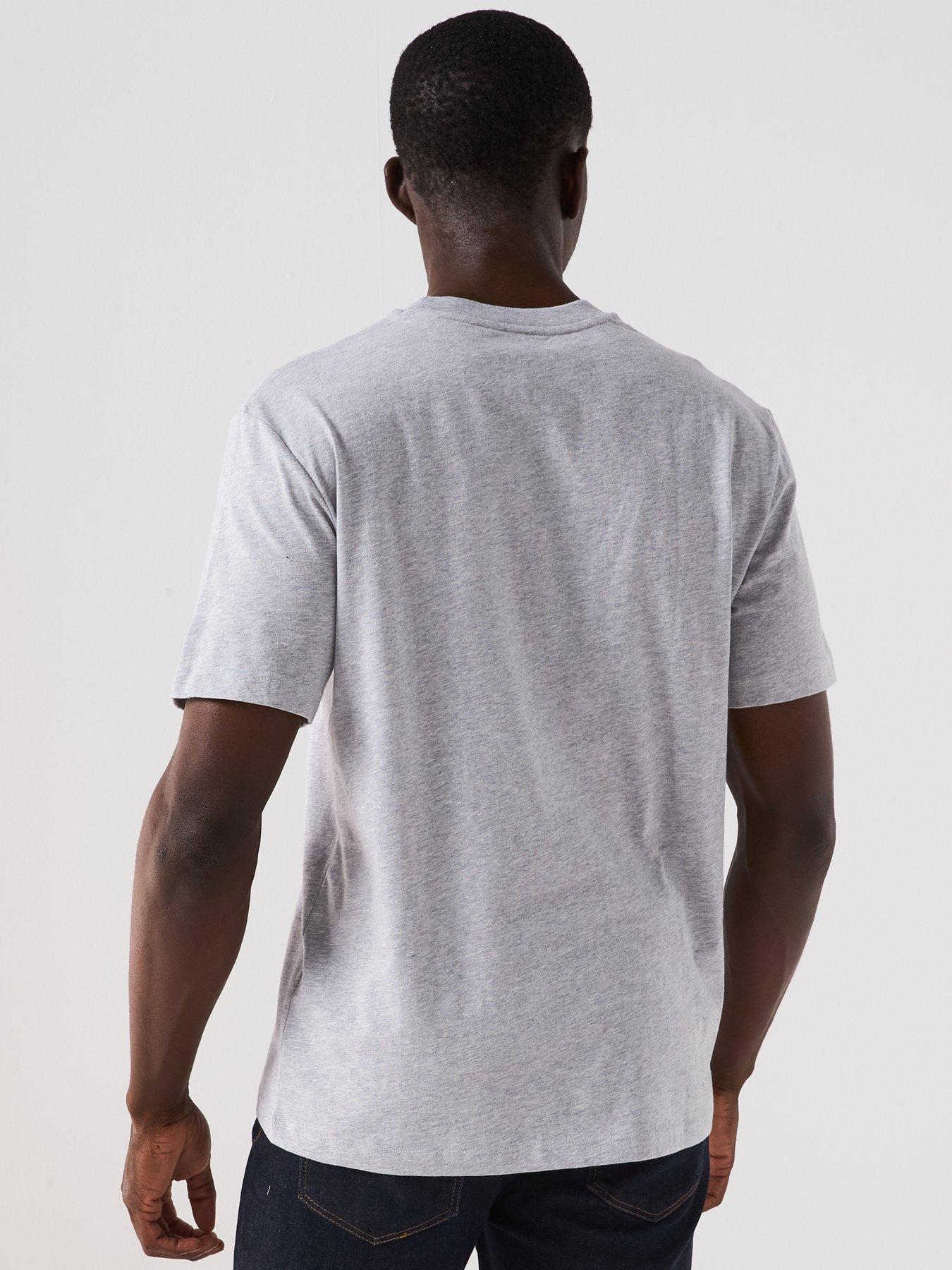 Image 2 of 4 of Lacoste Mid Weight Cotton Jersey T-Shirt - Light Grey