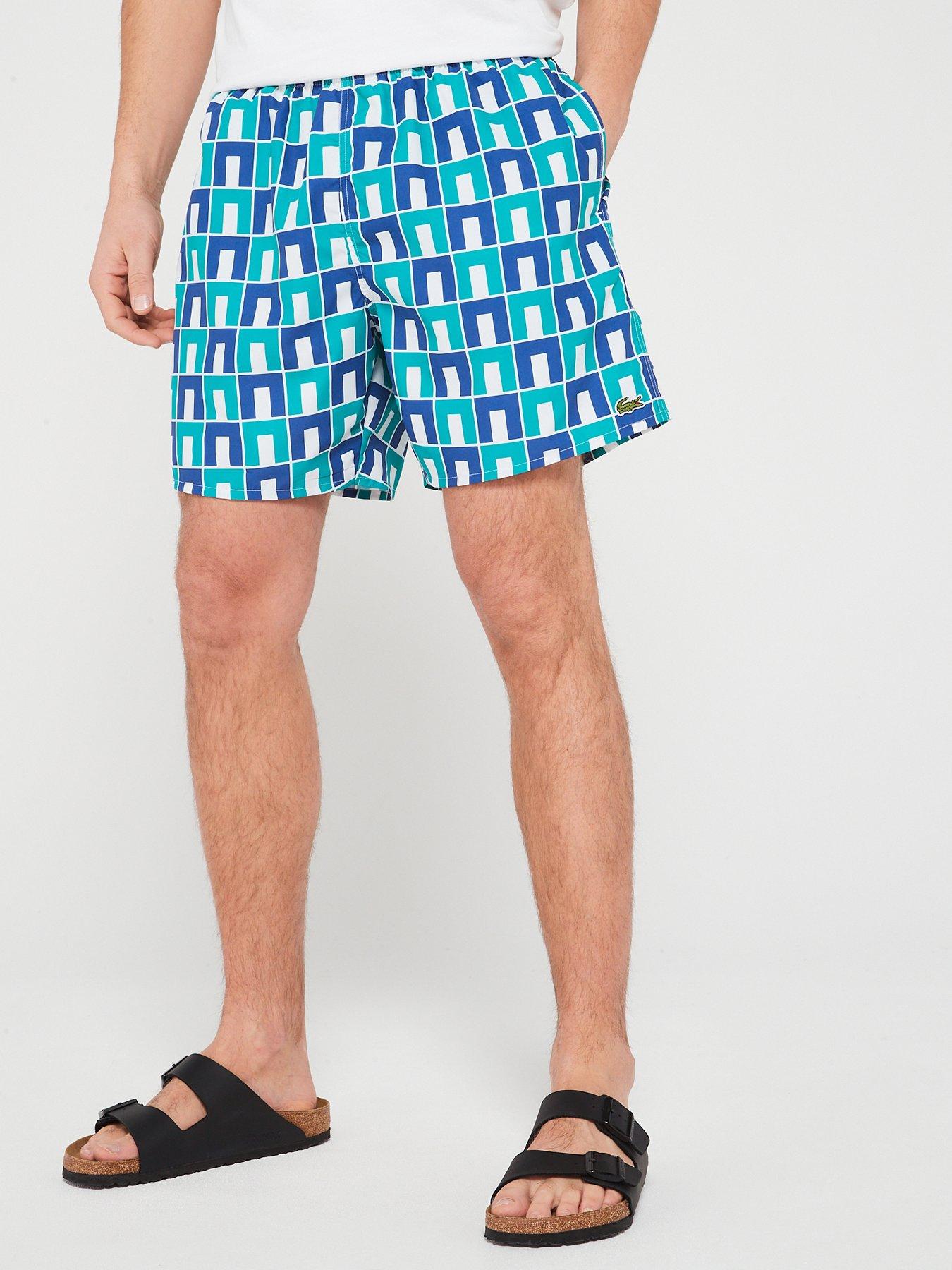 lacoste-lacoste-robert-george-blue-archive-print-co-ord-swim-shorts-green