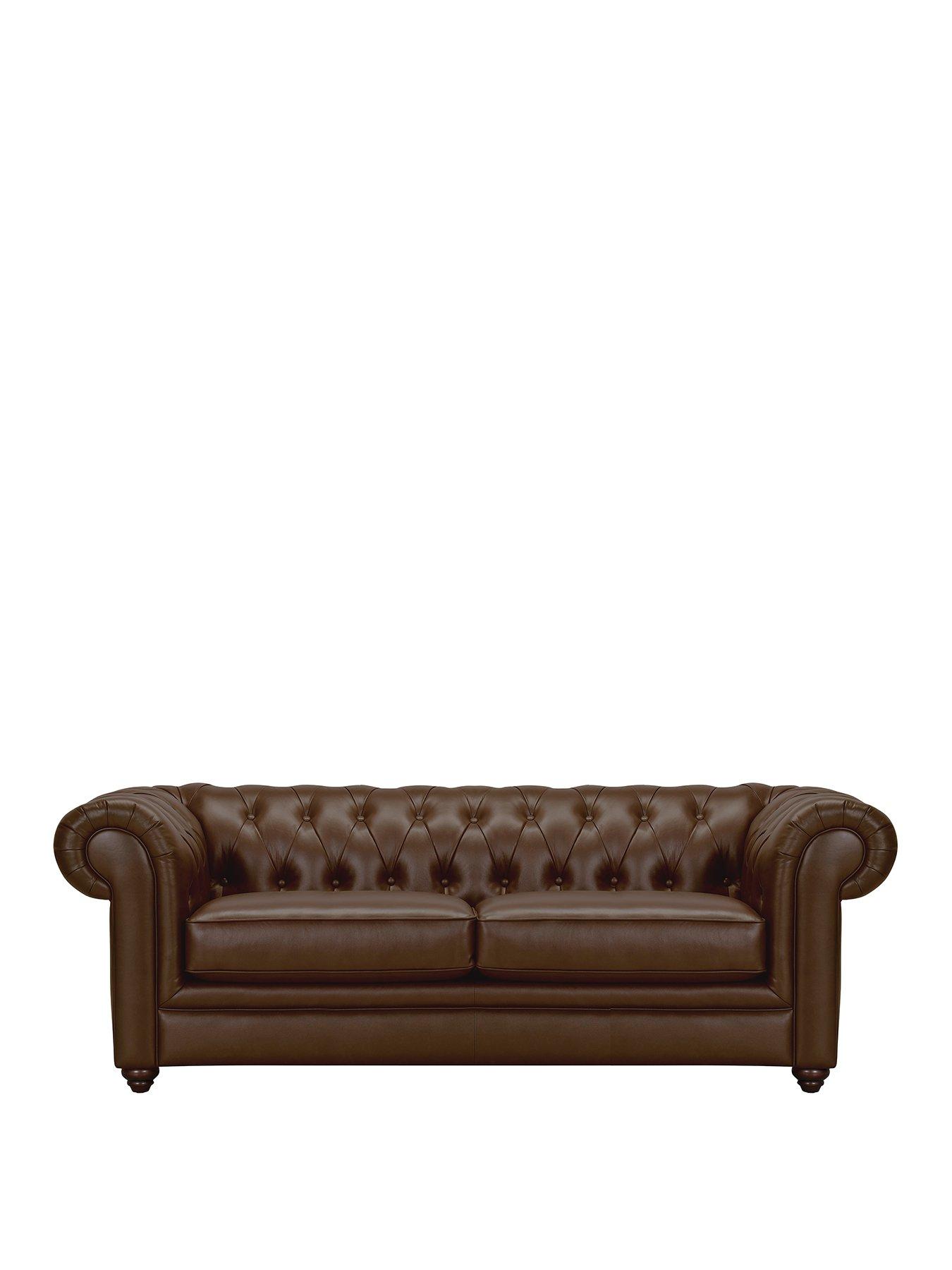 Image 2 of 7 of The Very Collection New Bakerfield 3 Seater Leather/Faux Leather Sofa