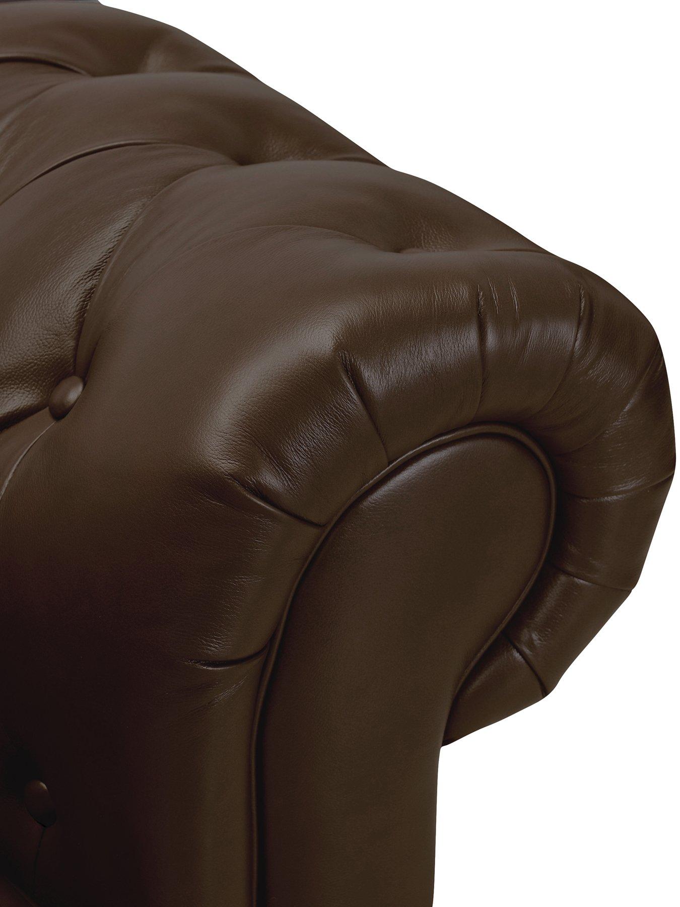 Image 4 of 7 of The Very Collection New Bakerfield 3 Seater Leather/Faux Leather Sofa