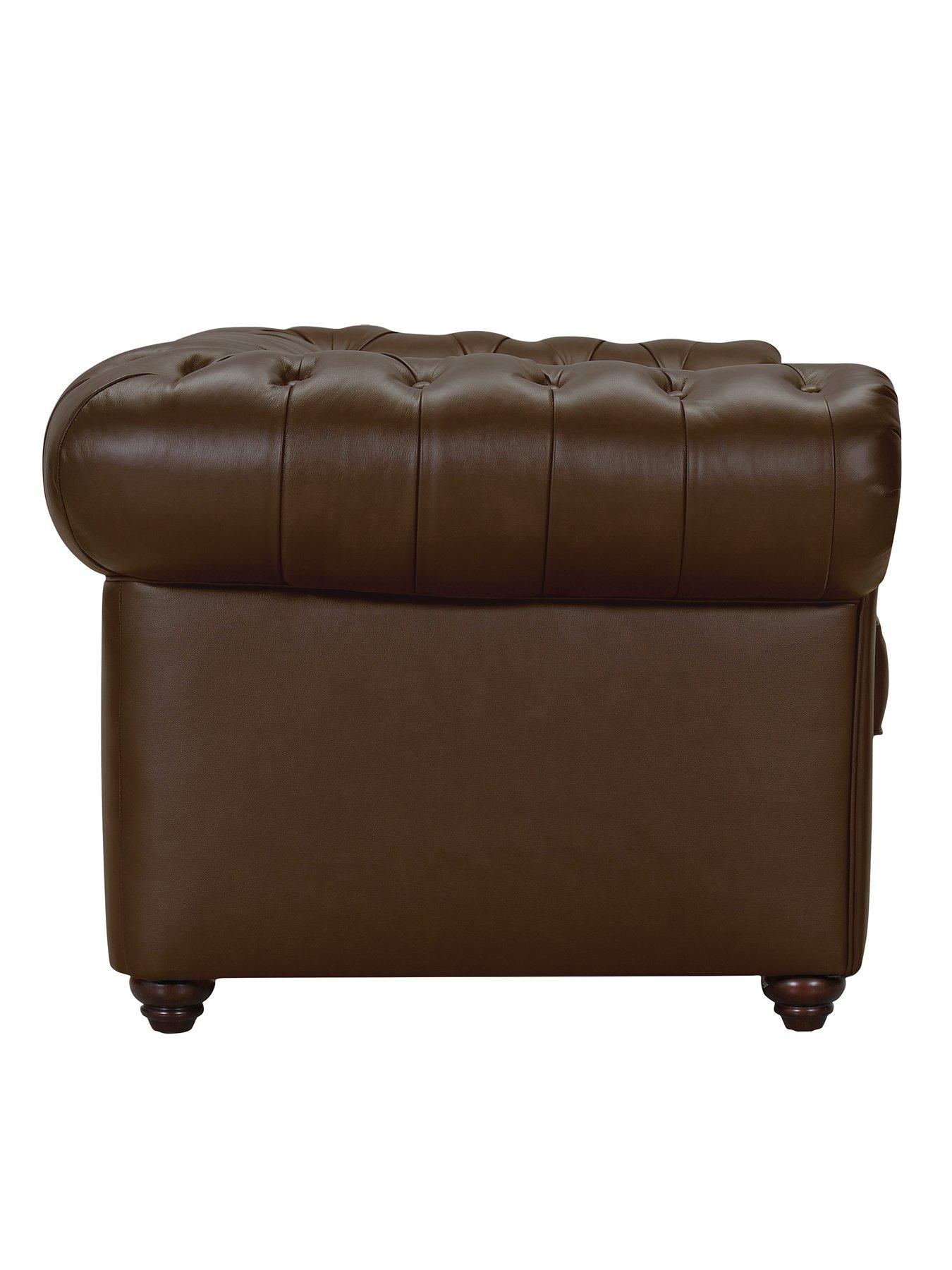 Image 6 of 7 of The Very Collection New Bakerfield 3 Seater Leather/Faux Leather Sofa