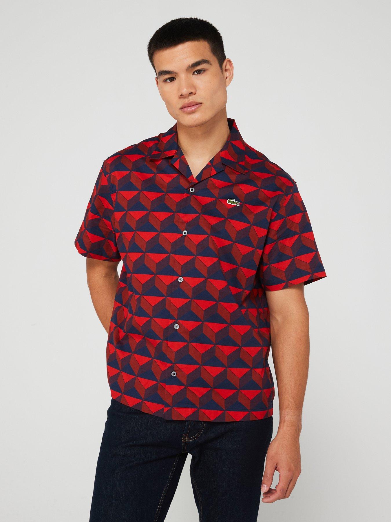 lacoste-lacoste-robert-george-red-archive-print-co-ord-shirt-red