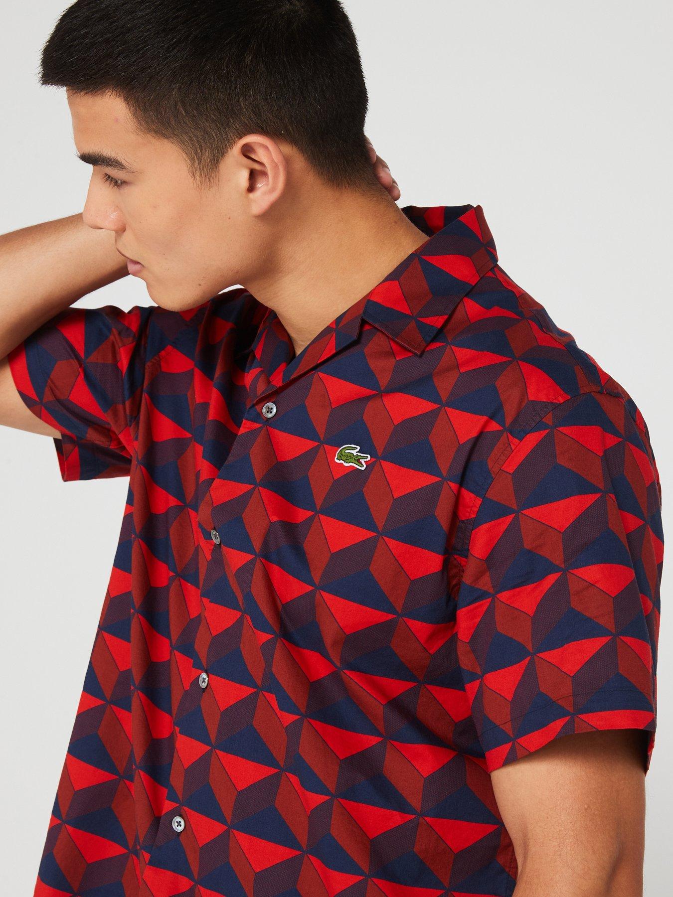 lacoste-lacoste-robert-george-red-archive-print-co-ord-shirt-redoutfit