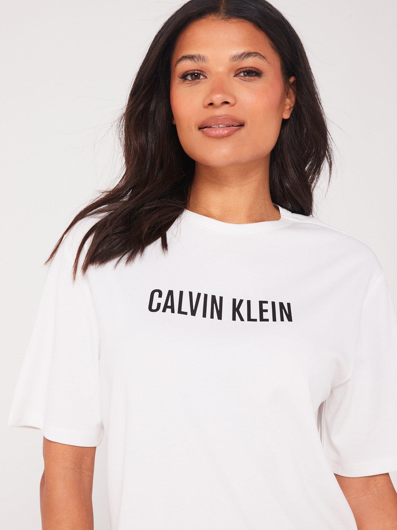 calvin-klein-logo-sleep-shirt-whiteoutfit