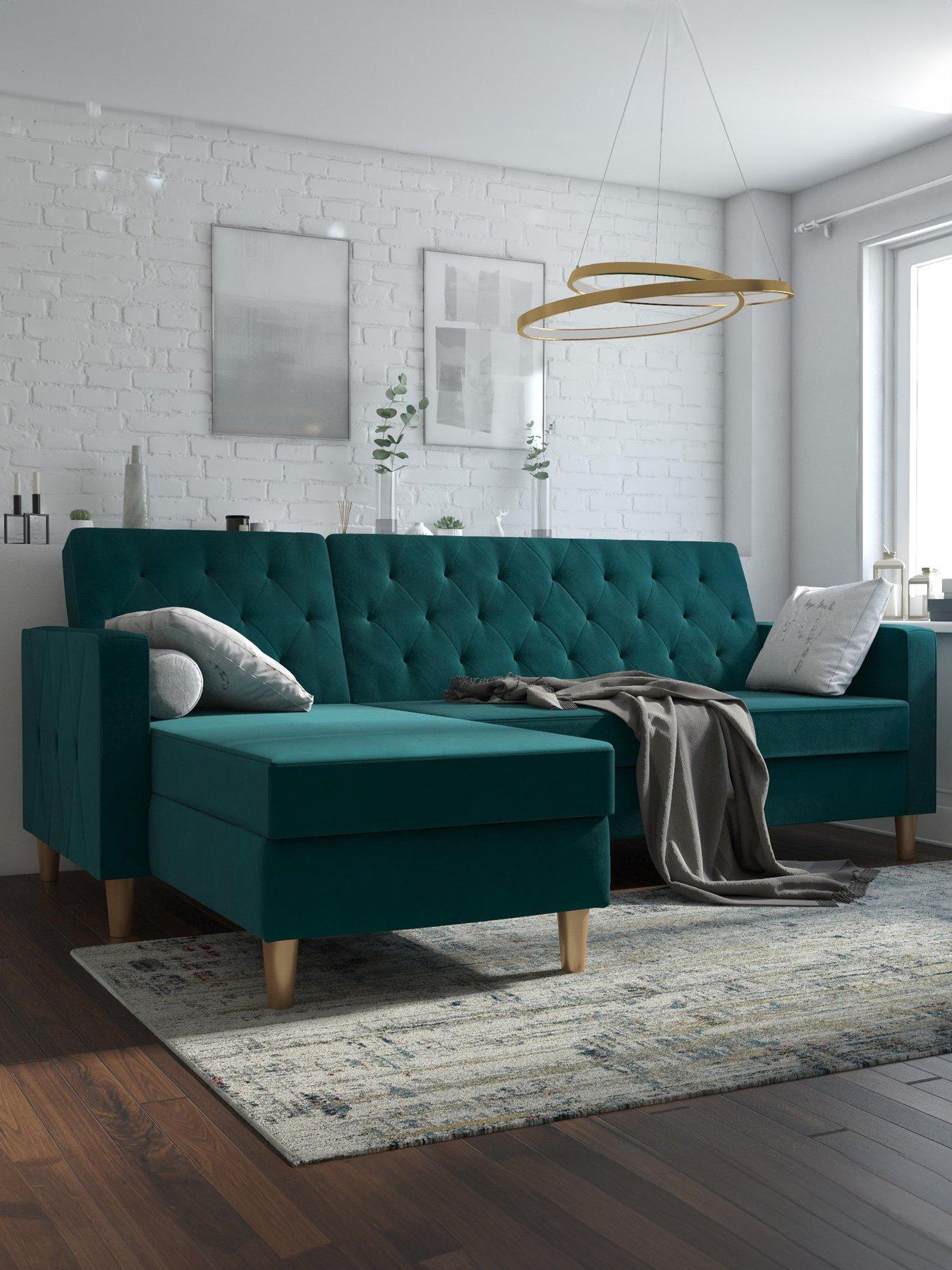 Green deals corner sectional