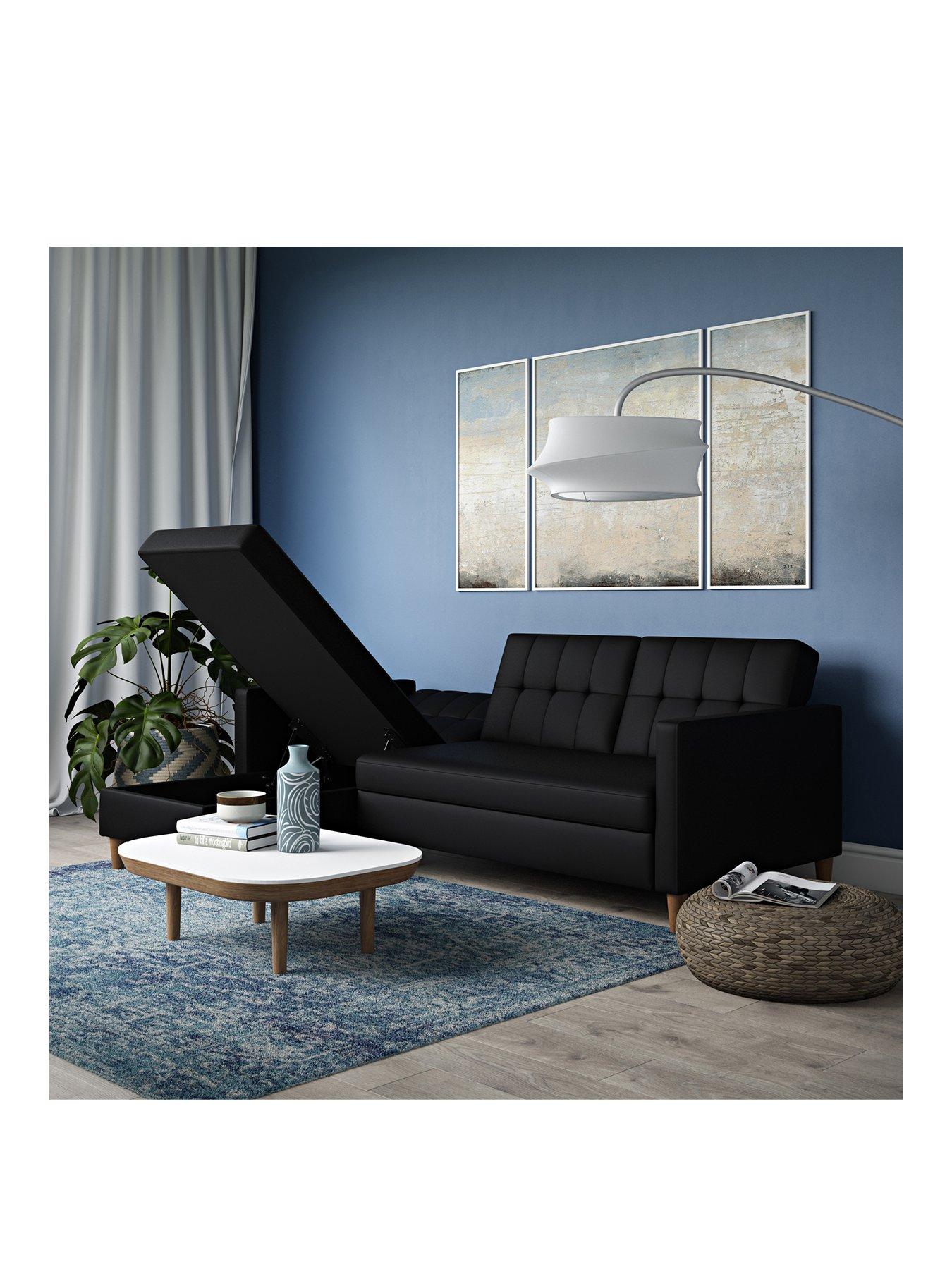 very-home-hartford-sectional-cornernbspfuton-blackstillFront