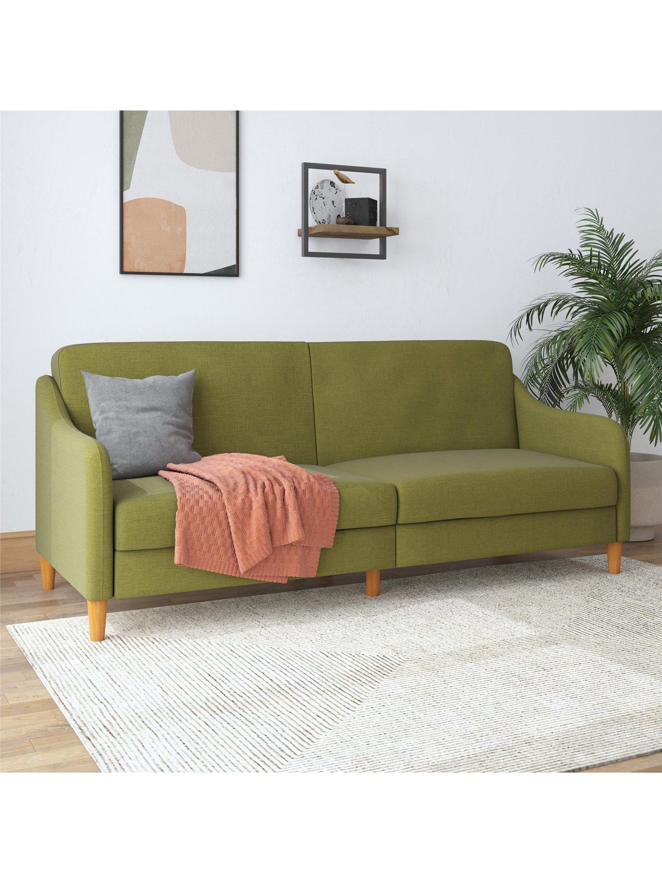 Light green online futon