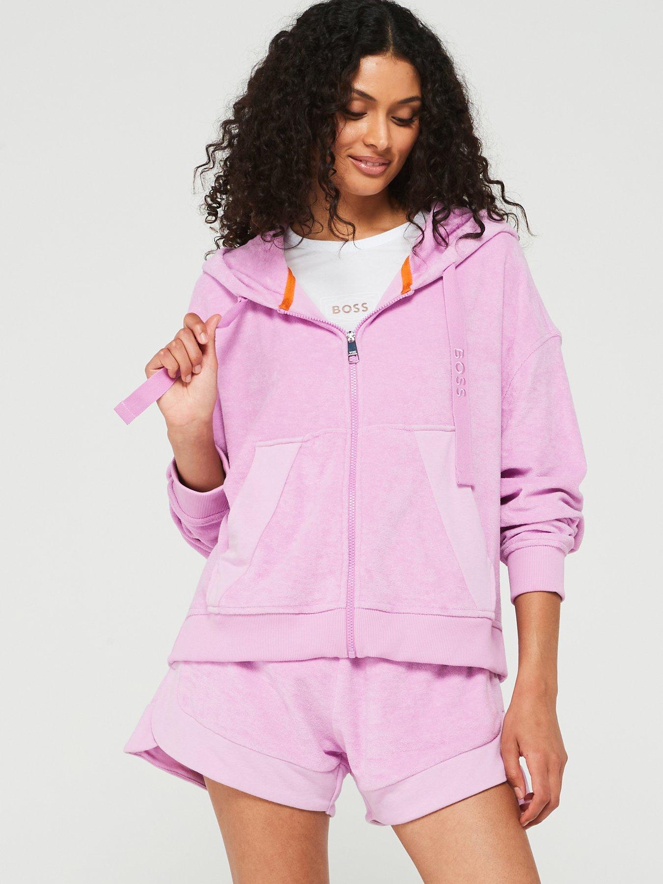 boss-boss-orange-evacanza-towelling-zip-through-hoodie-pink