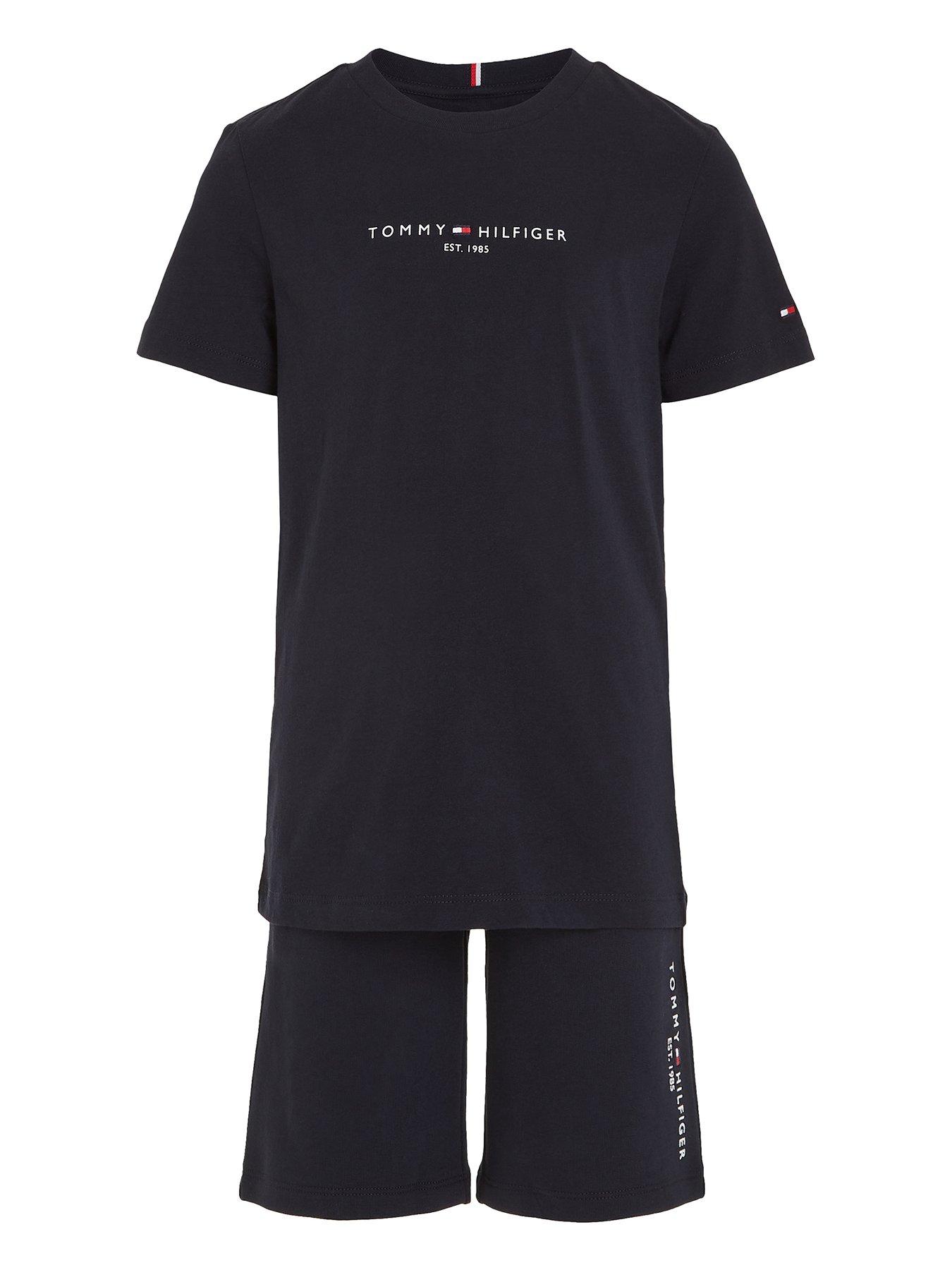 tommy-hilfiger-boys-essential-short-sleeve-t-shirt-and-short-set-desert-skyfront