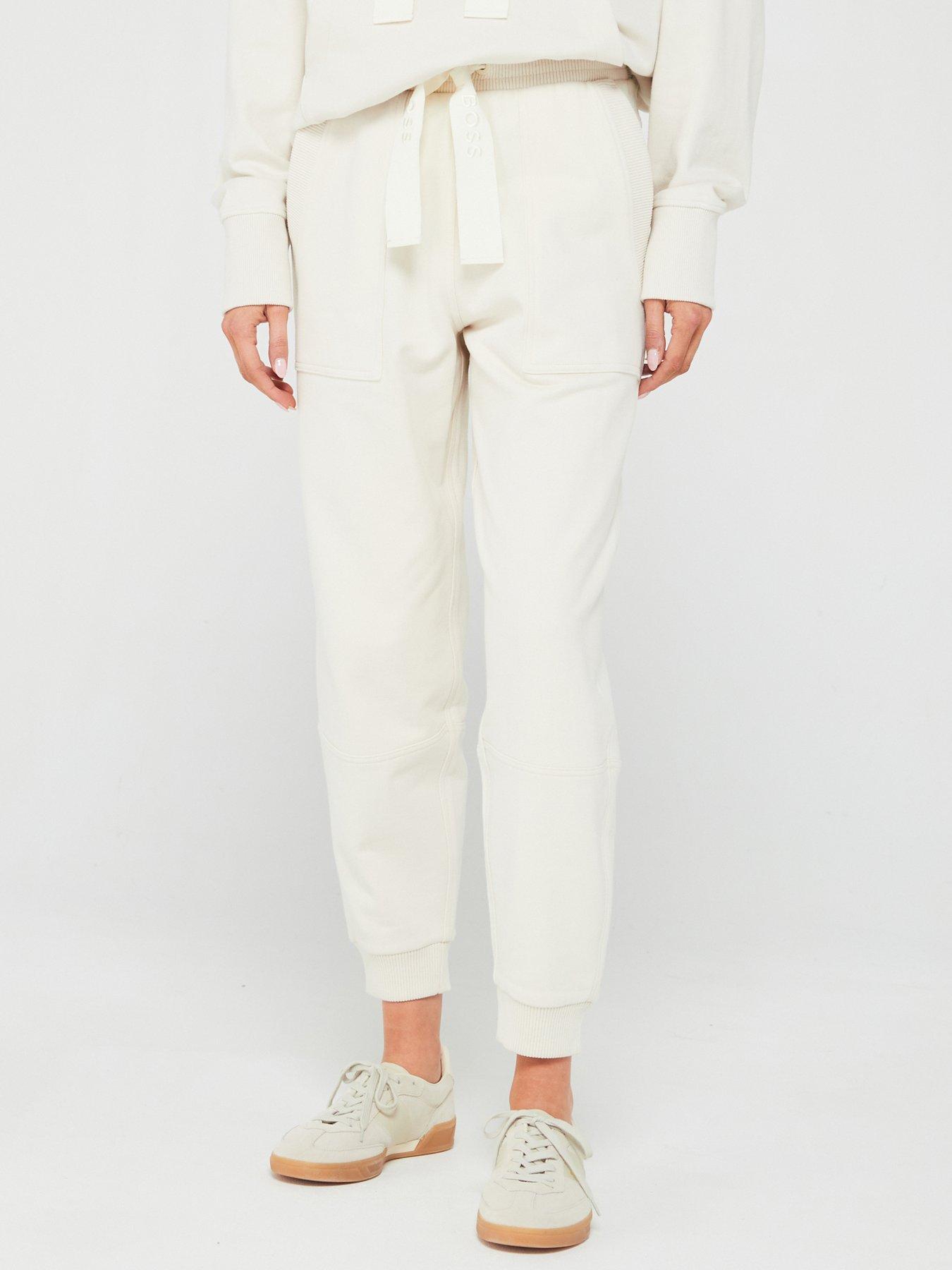 BOSS Boss Orange Elee Logo Drawstring Jogger - Off White
