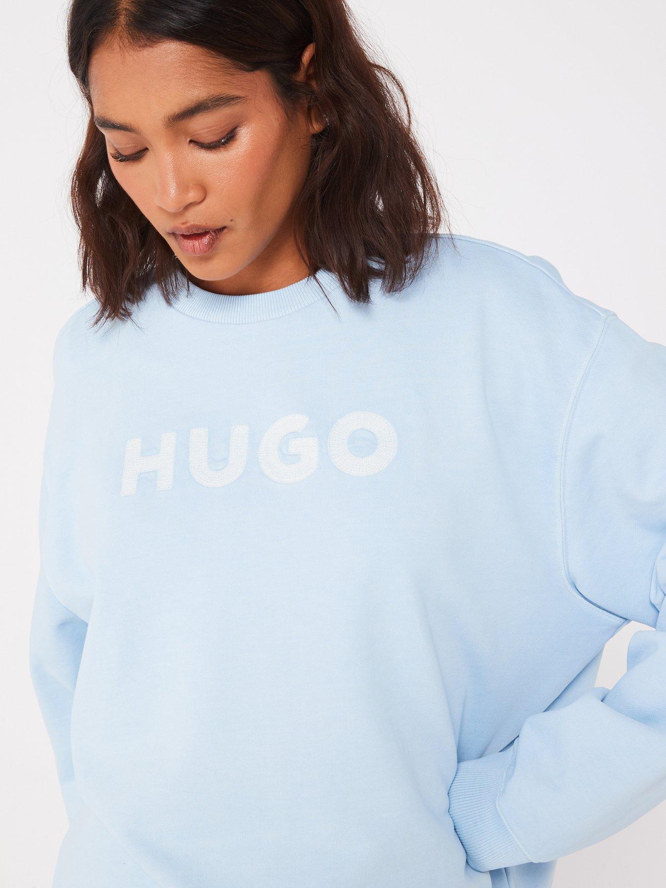 hugo-hugo-red-disandra-crochet-logo-sweat-blueoutfit