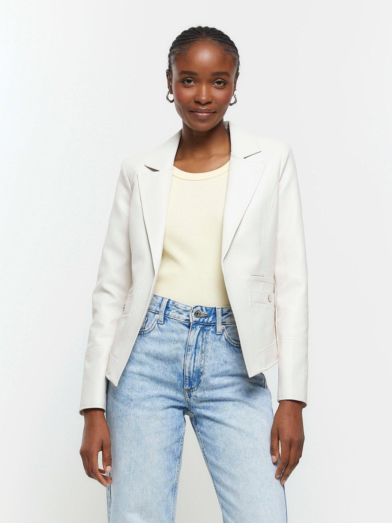 River island white jacket 2025 womens