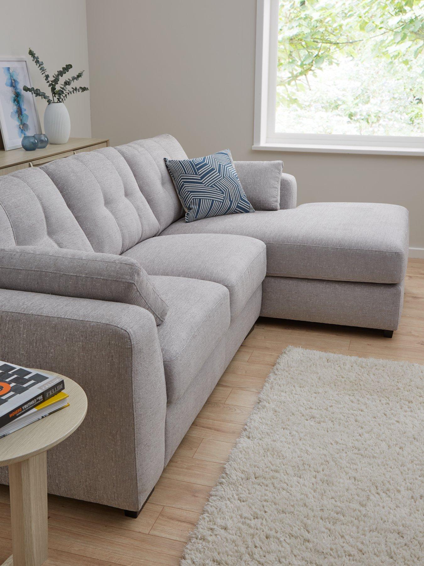 very-home-arden-right-hand-fabric-corner-chaise-sofa