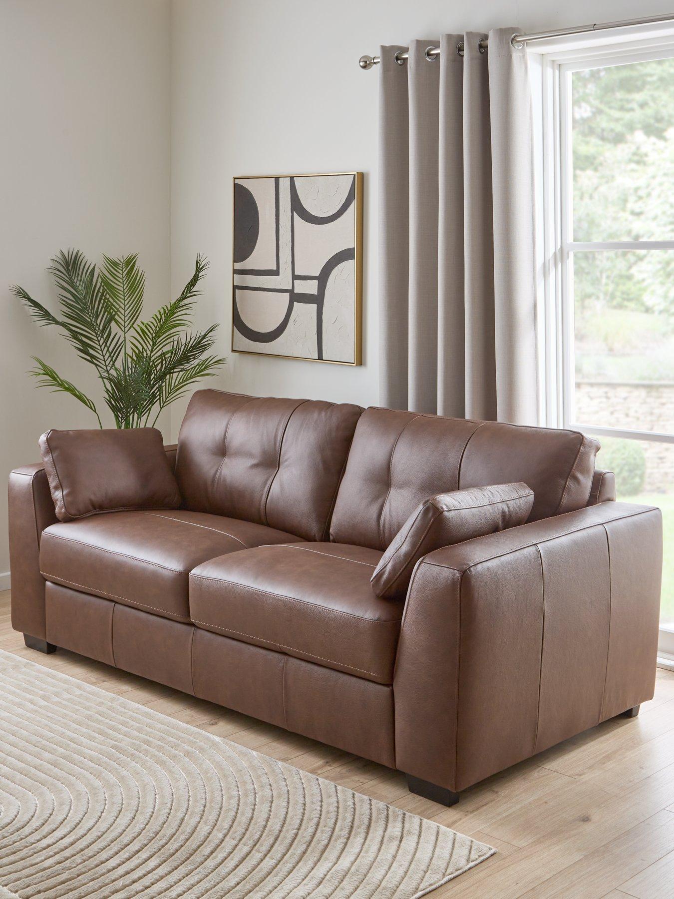 The Very Collection Arden Italian Leather 2 Seater Sofa