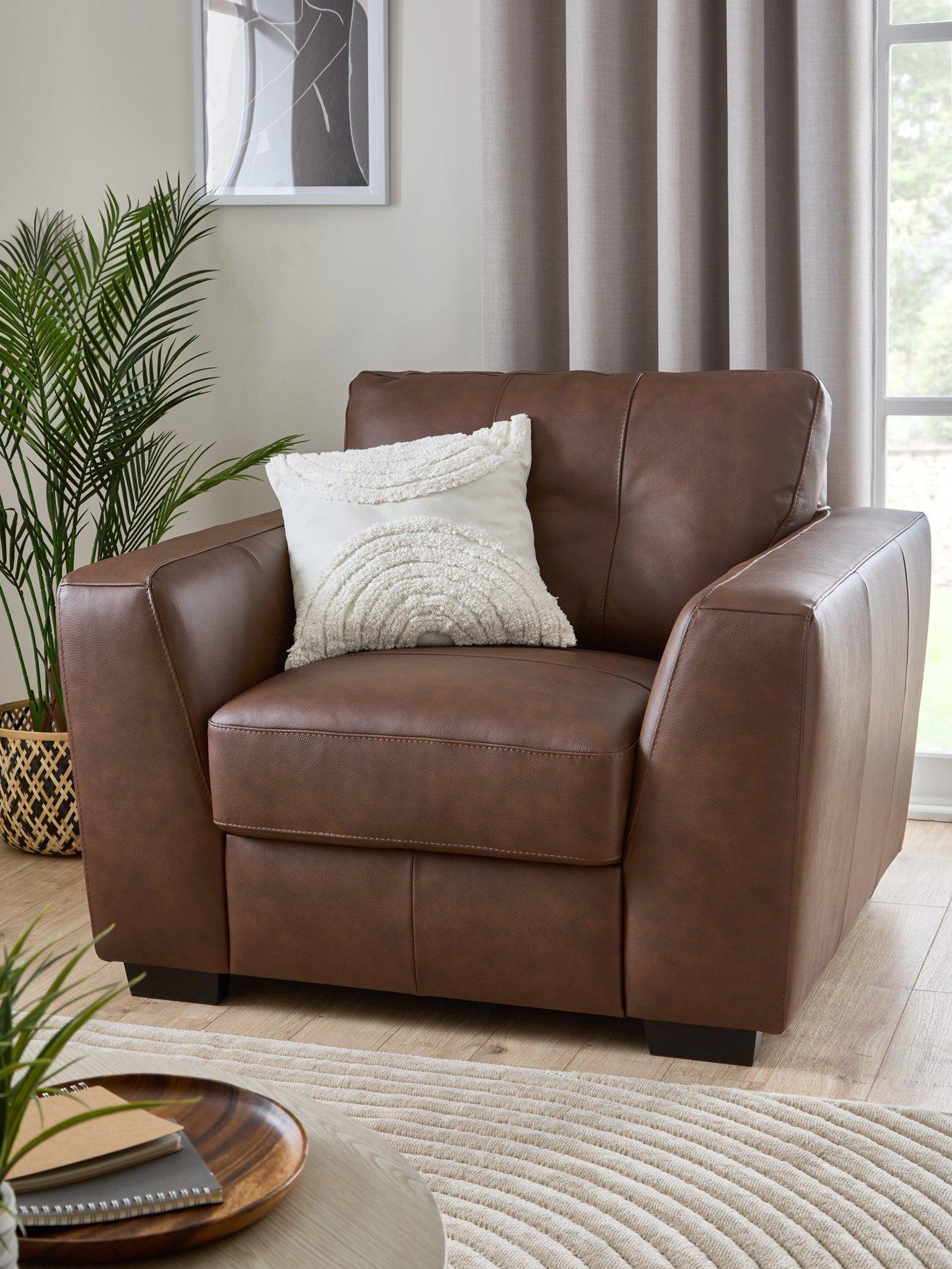 Very Home Arden Italian Leather Armchair