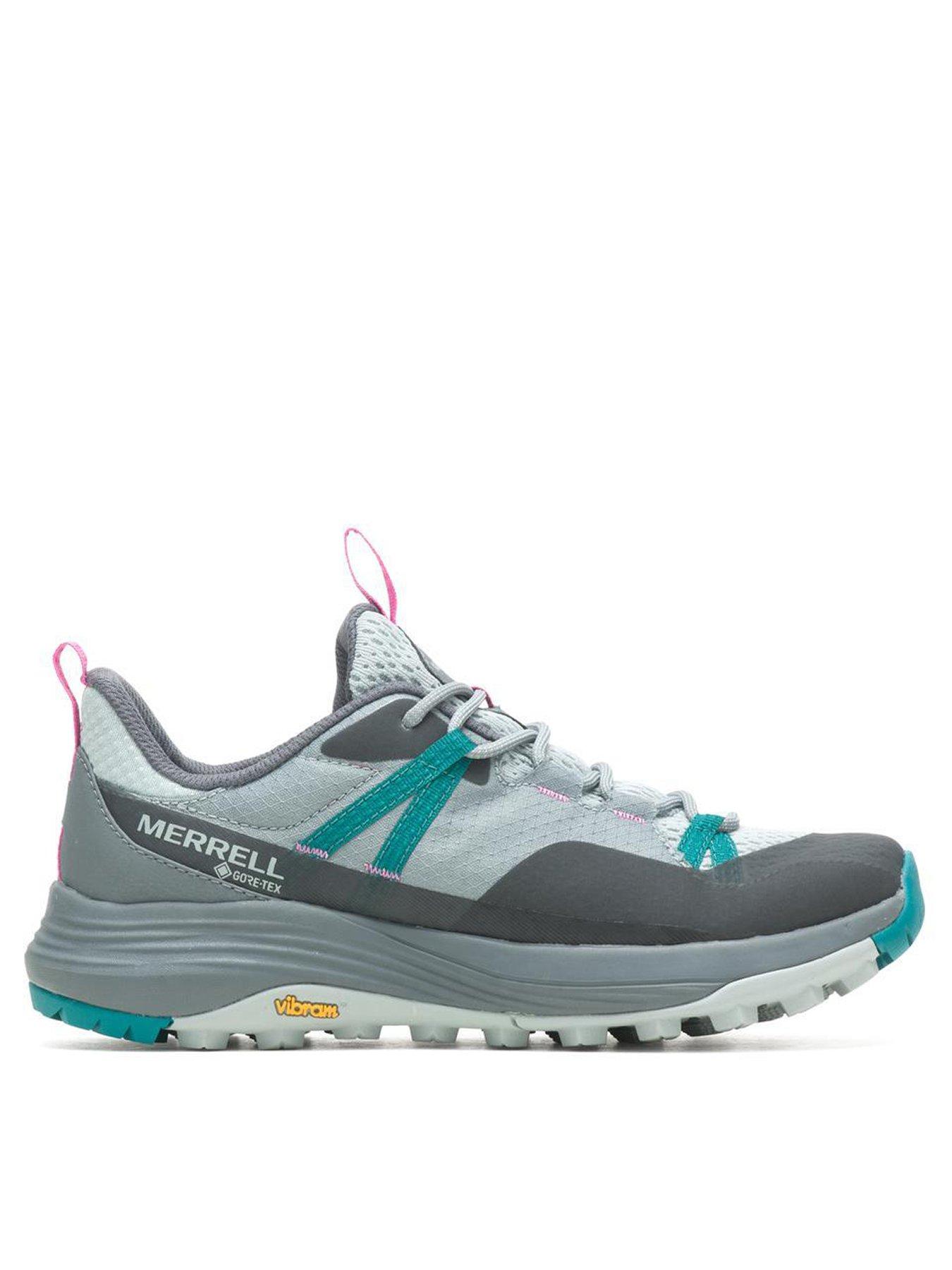 Merrell Womens Siren Goretex Hiking Shoes - Grey / Blue