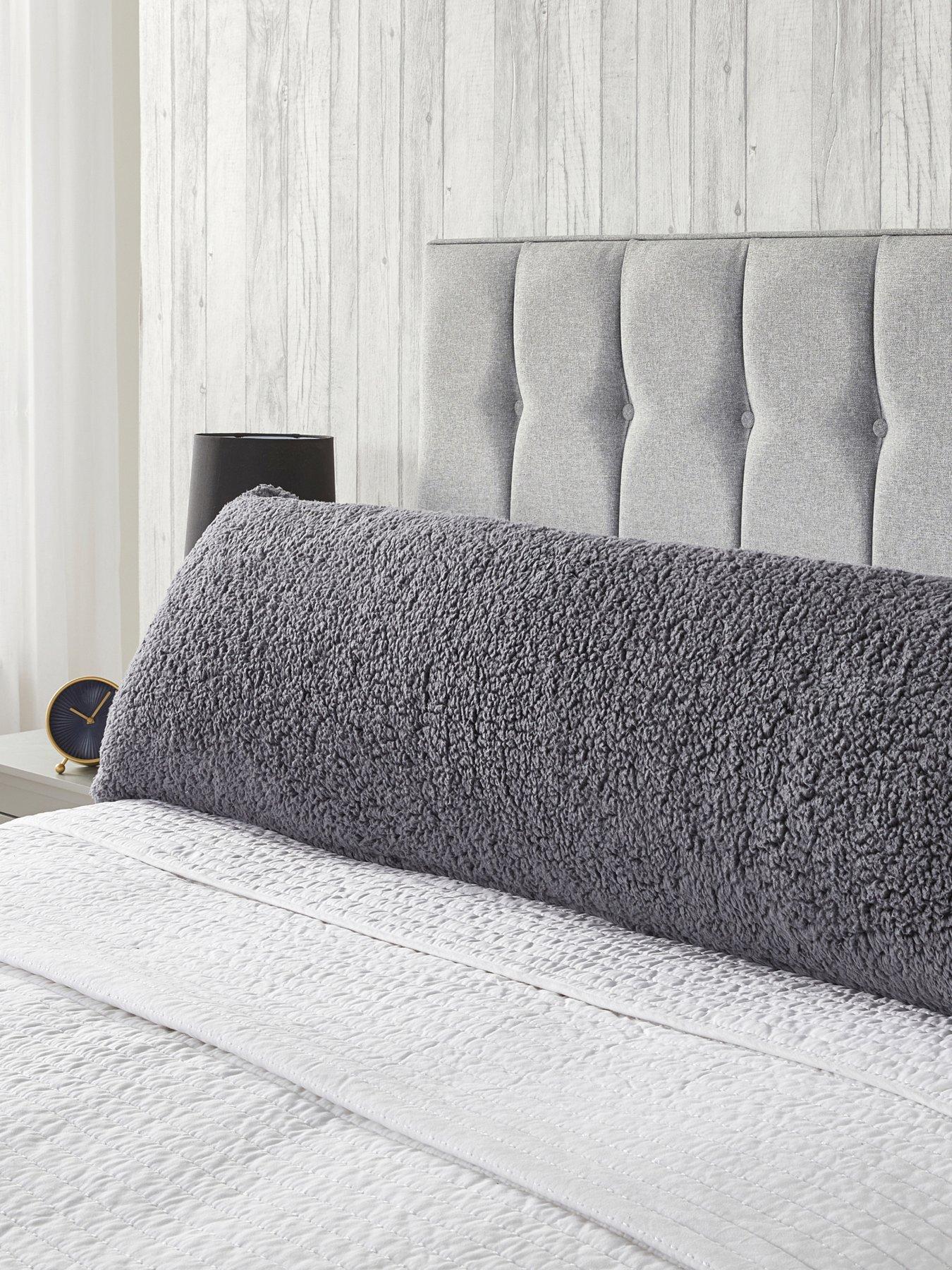 the-very-collection-teddy-bolster-pillow-137cm-grey