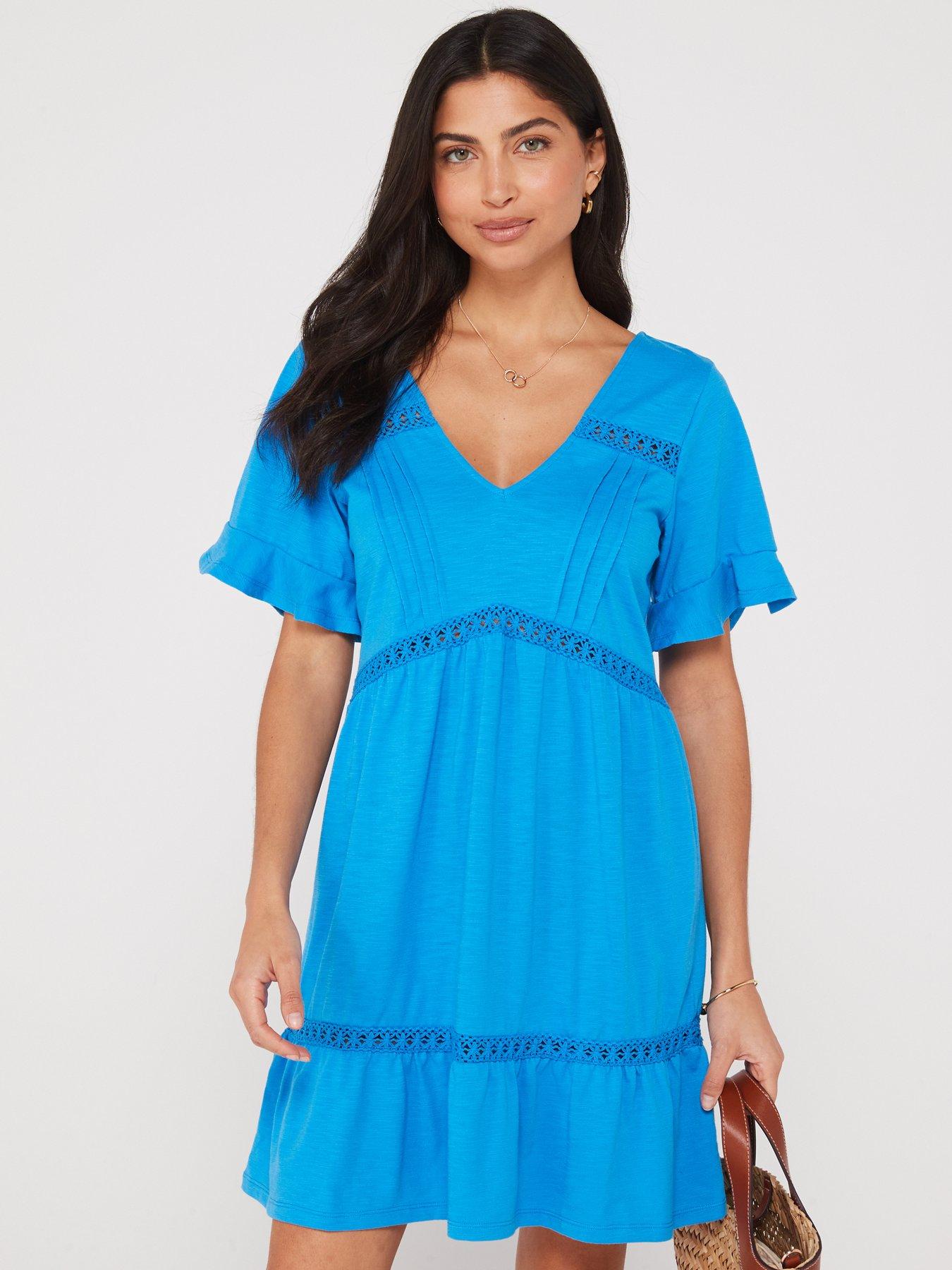 v-by-very-lace-detail-mini-dress-blue