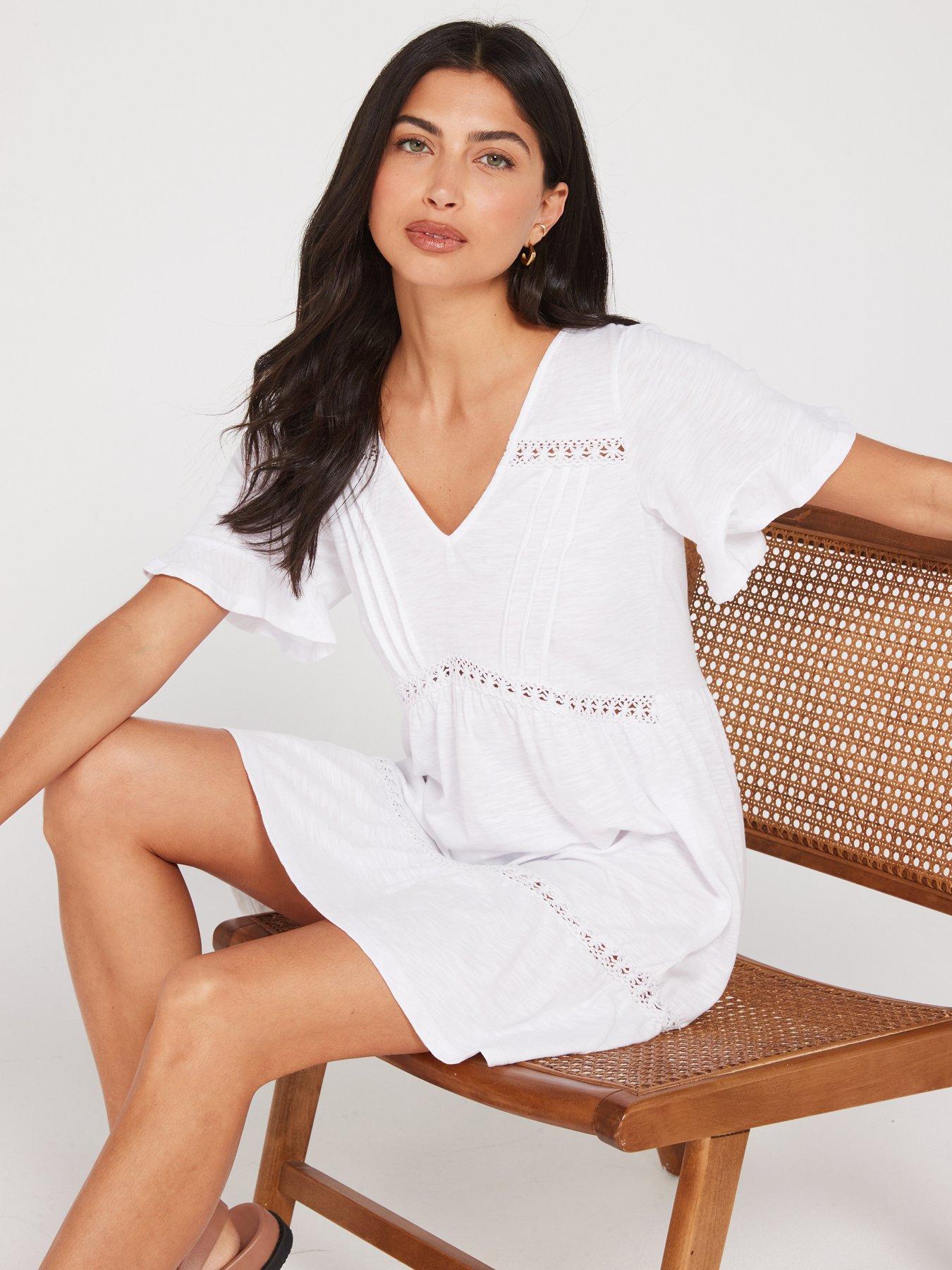 v-by-very-lace-detailnbspmini-dress-whiteoutfit