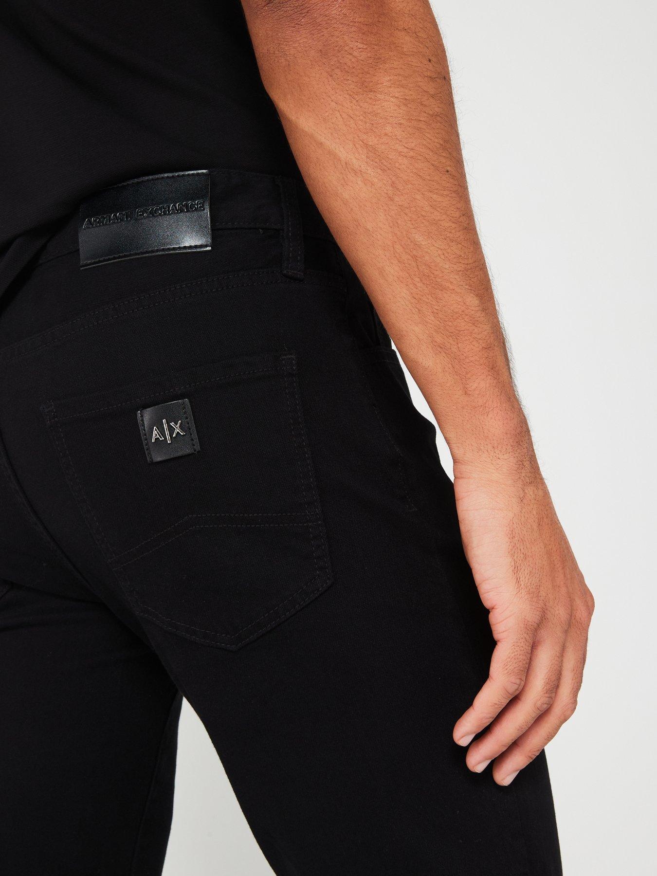 armani-exchange-slim-fit-jean-blackoutfit