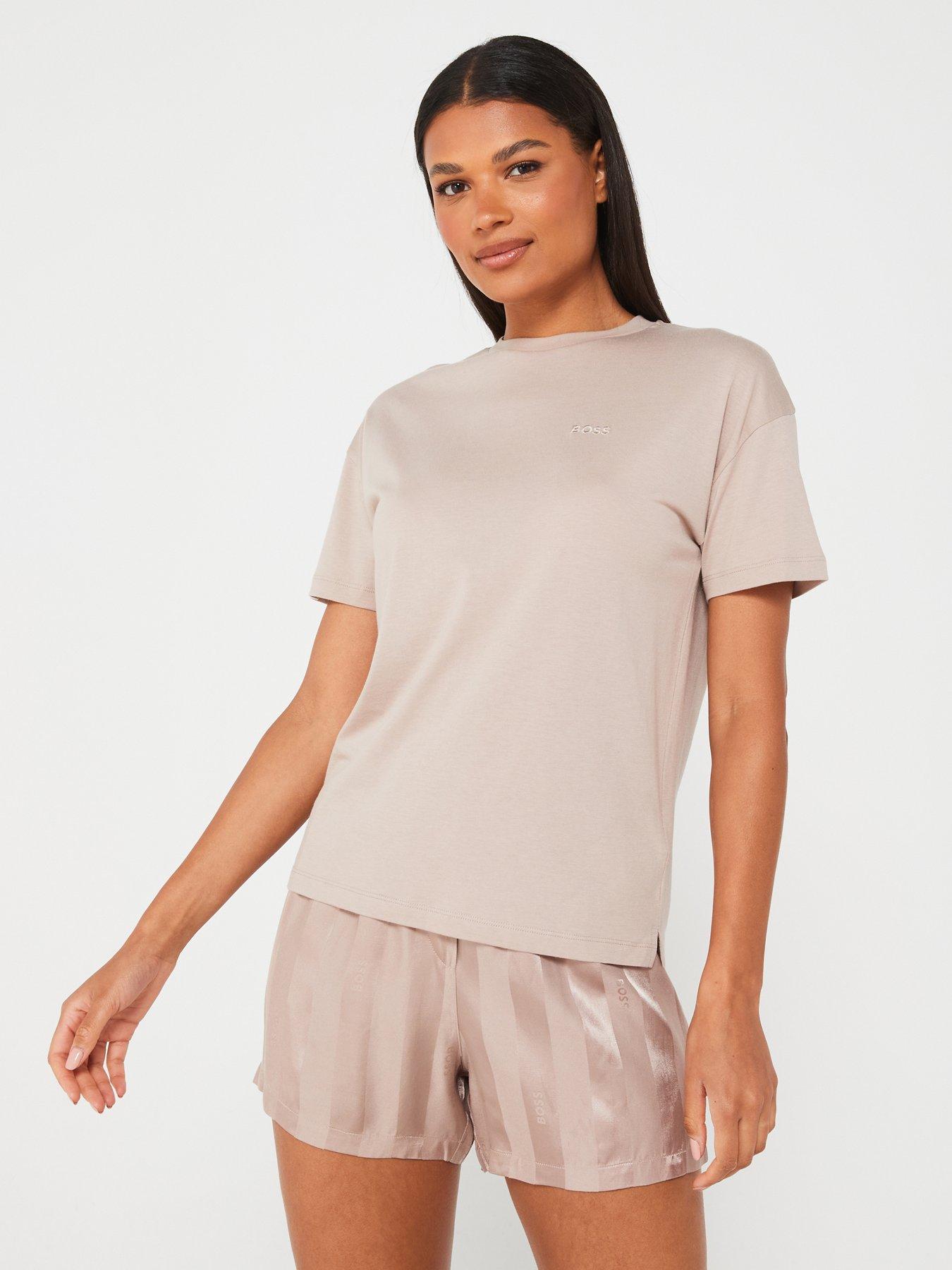 boss-alexa-logo-t-shirt-beige