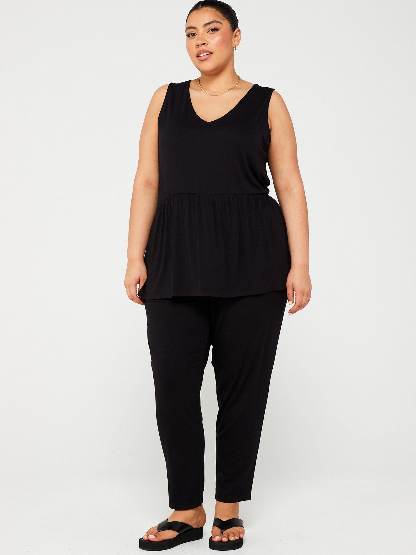 v-by-very-curve-v-neck-peplum-swing-vest-blackback