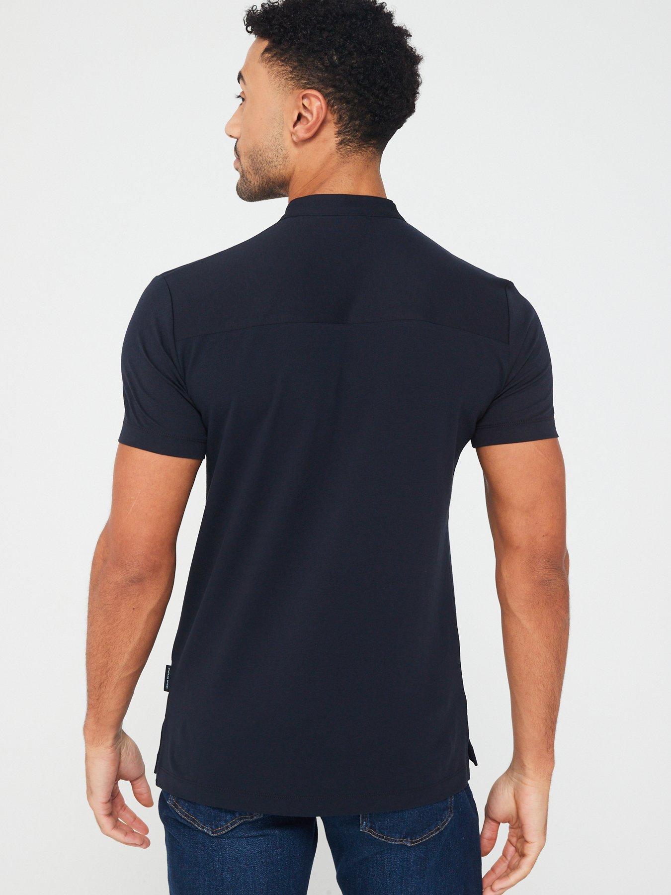 armani-exchange-slim-fit-polo-shirt-navystillFront