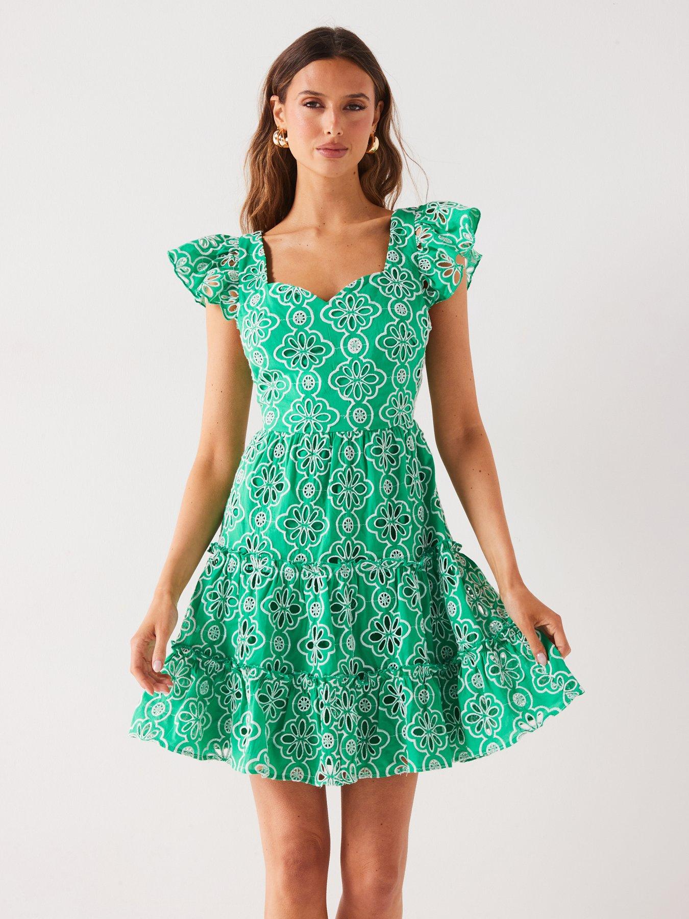 v-by-very-x-tara-maynardnbspshort-sleeve-sweetheart-necknbspbroderie-mini-dress-greenoutfit