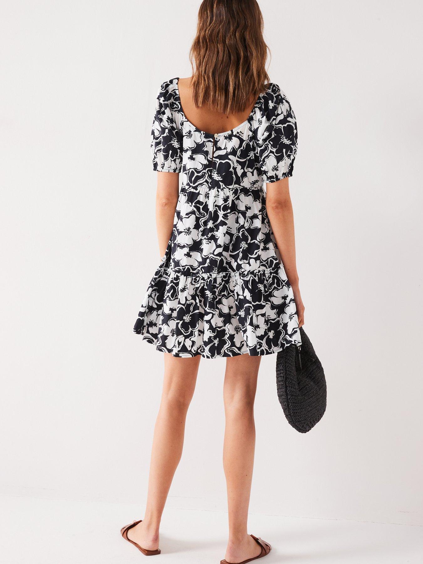 v-by-very-tiered-floralnbspmini-dress-monostillFront