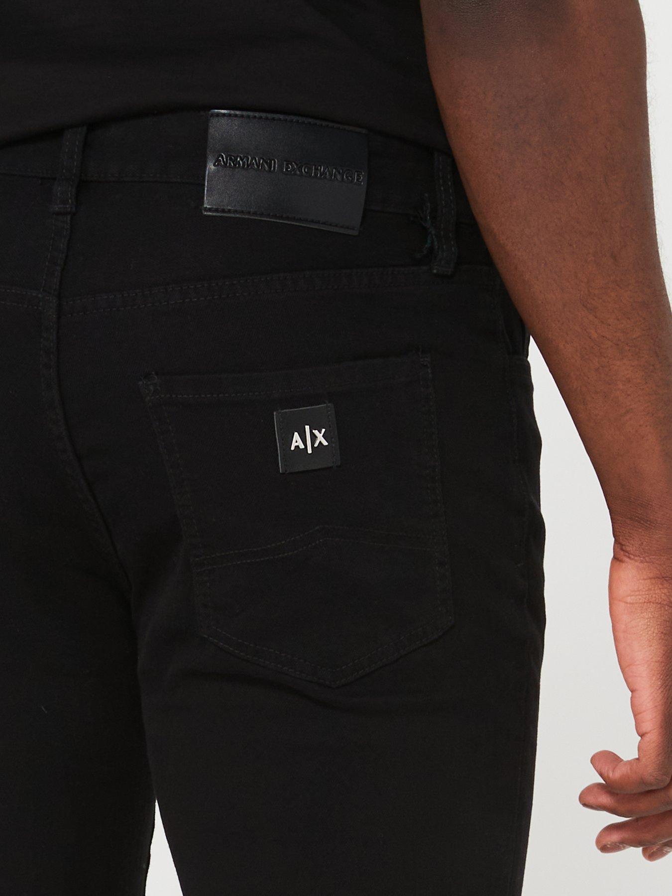 armani-exchange-skinny-fit-jean-blackoutfit