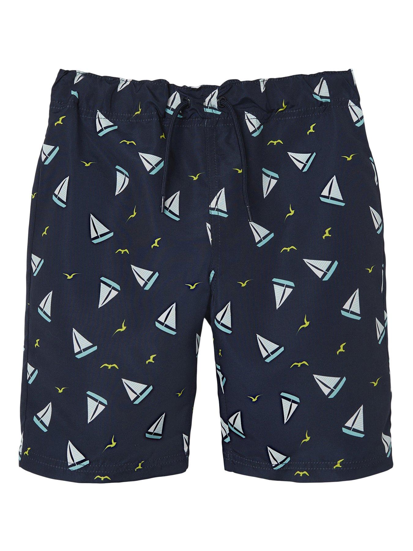 undefined Boys Boat Long Swim Shorts - Dark Sapphire