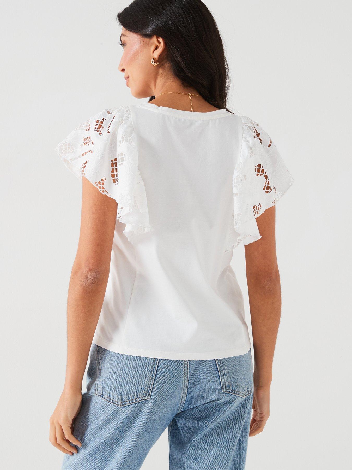 v-by-very-broderie-ruffle-sleeve-t-shirt-whitestillFront