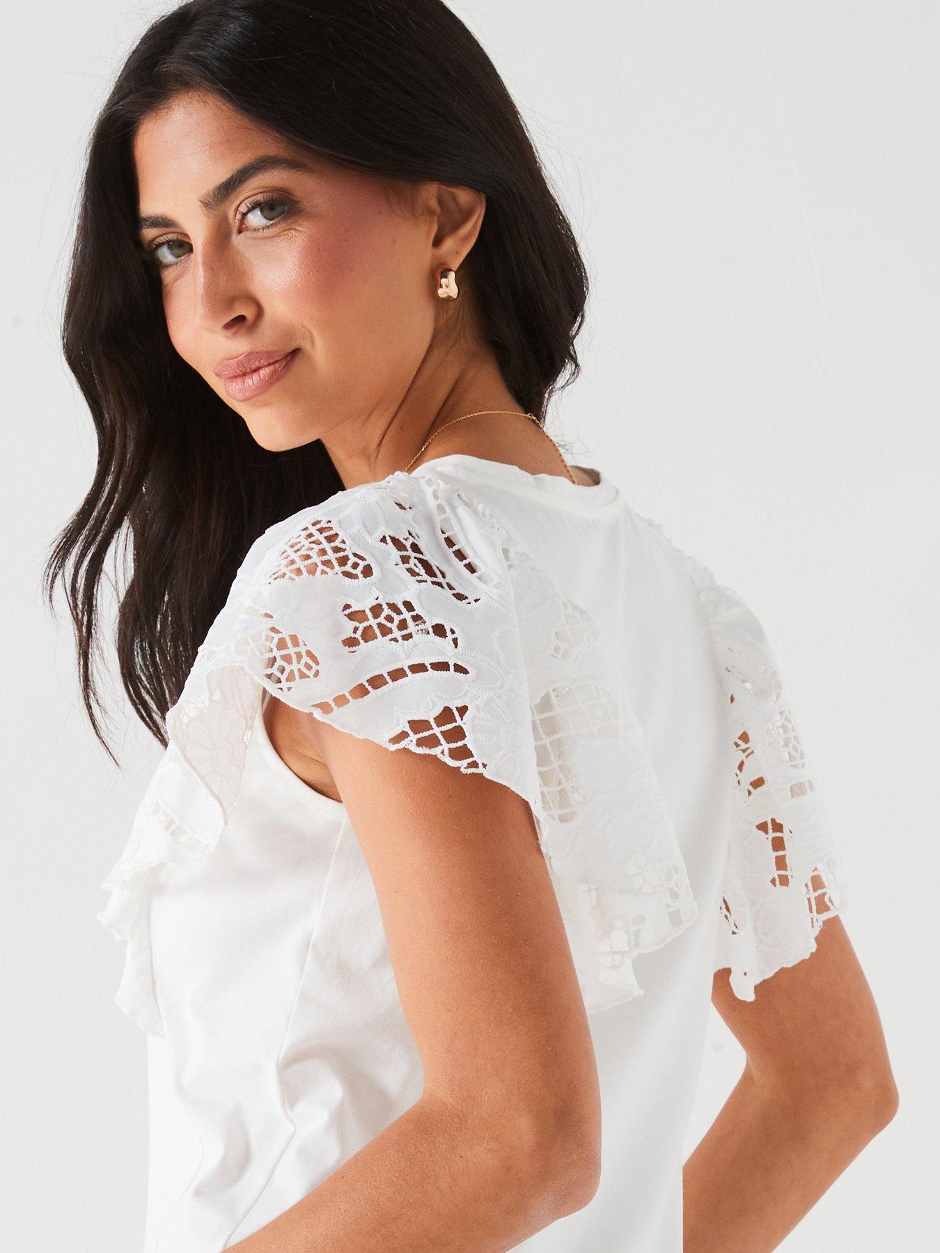 v-by-very-broderie-ruffle-sleeve-t-shirt-whiteoutfit