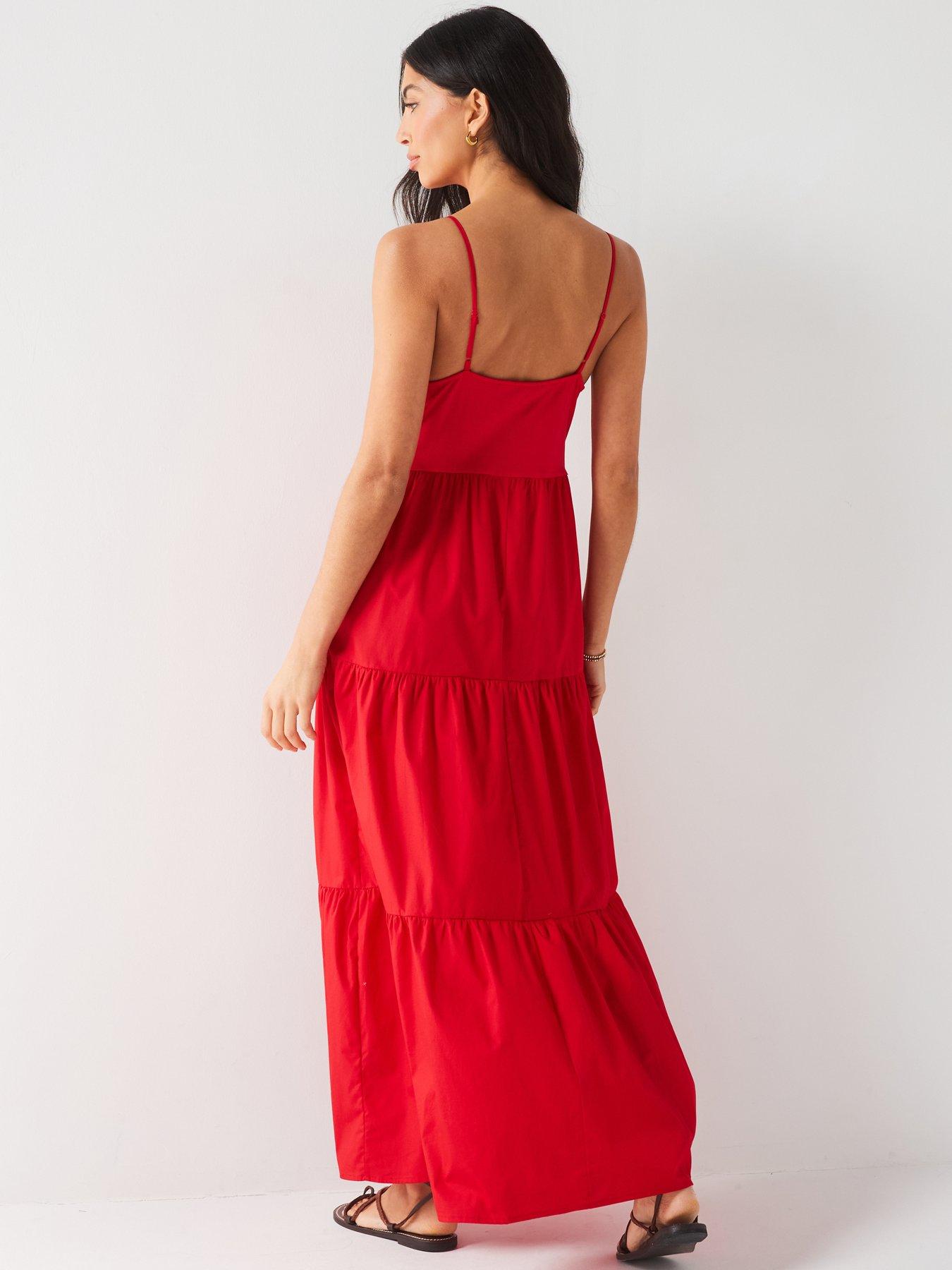 v-by-very-sleeveless-jersey-woven-dress-redstillFront