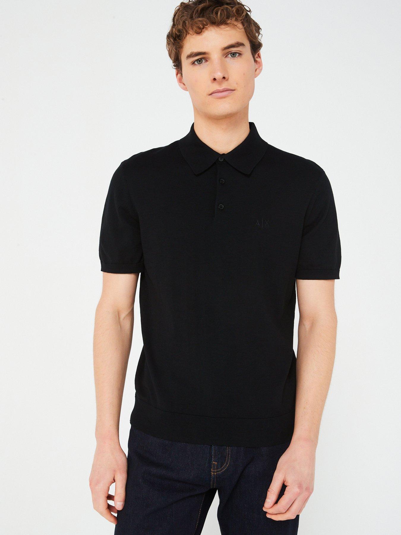 armani-exchange-knitted-polo-shirt-black