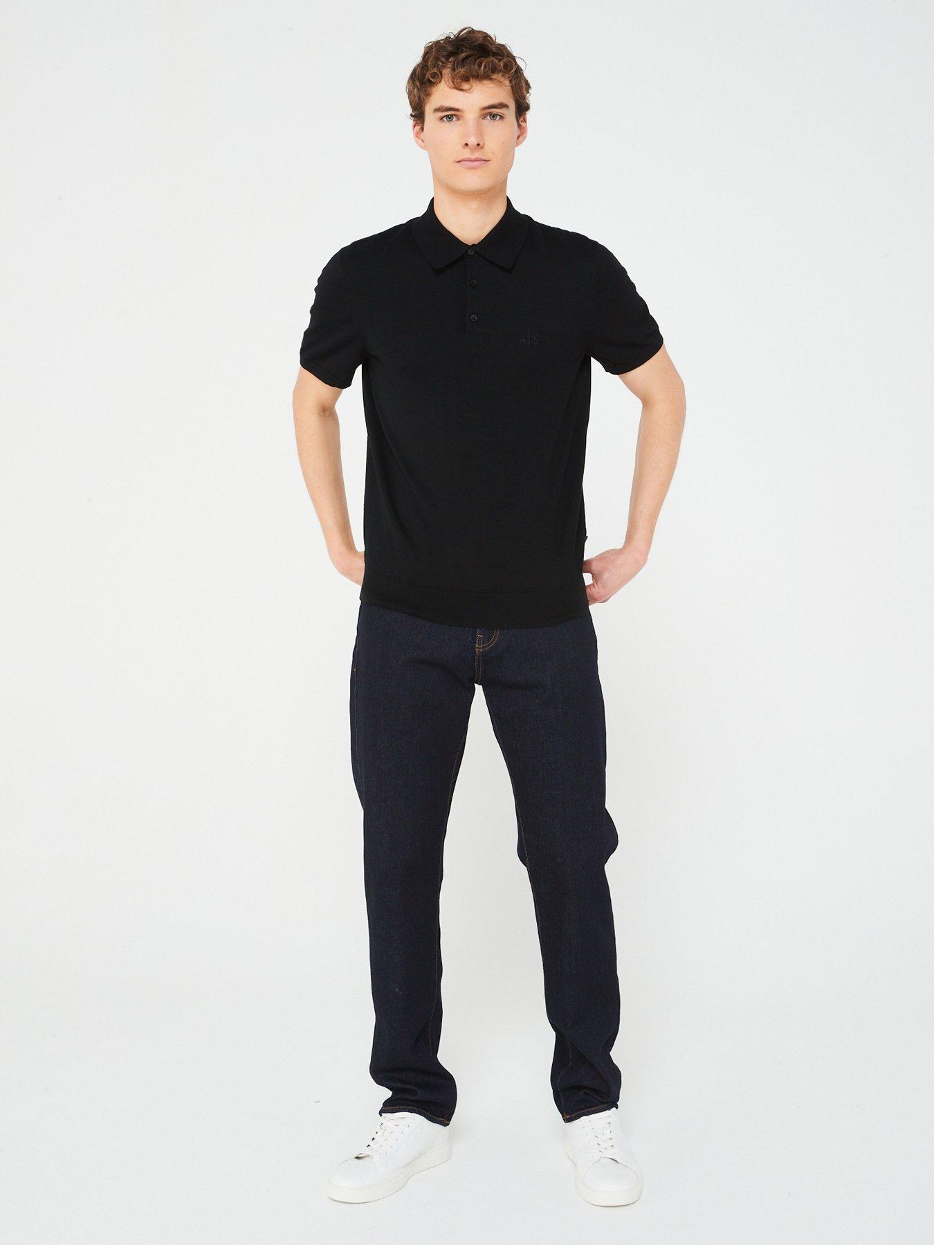 armani-exchange-knitted-polo-shirt-blackback