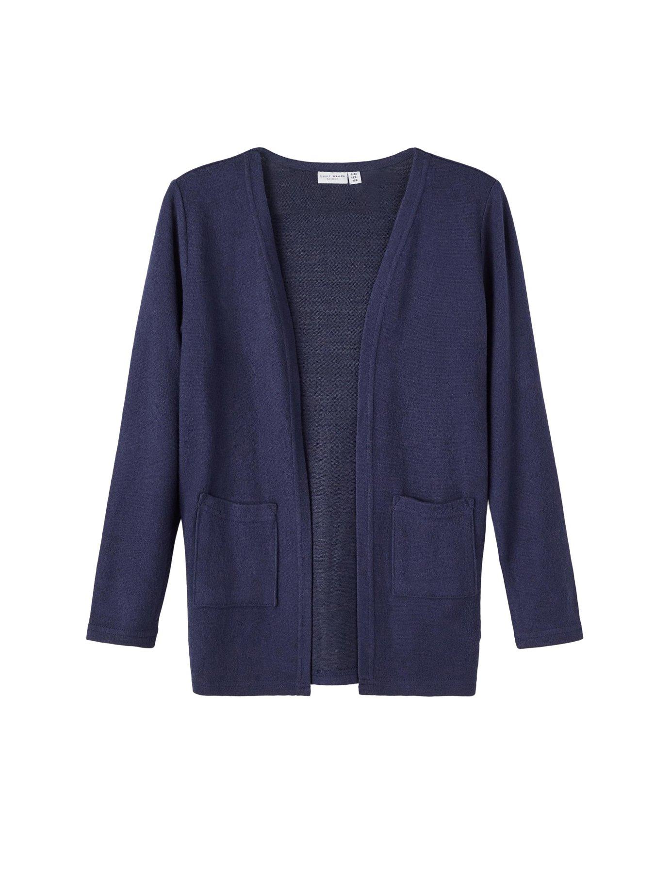 name-it-girls-longline-cardigan-dark-sapphirestillFront