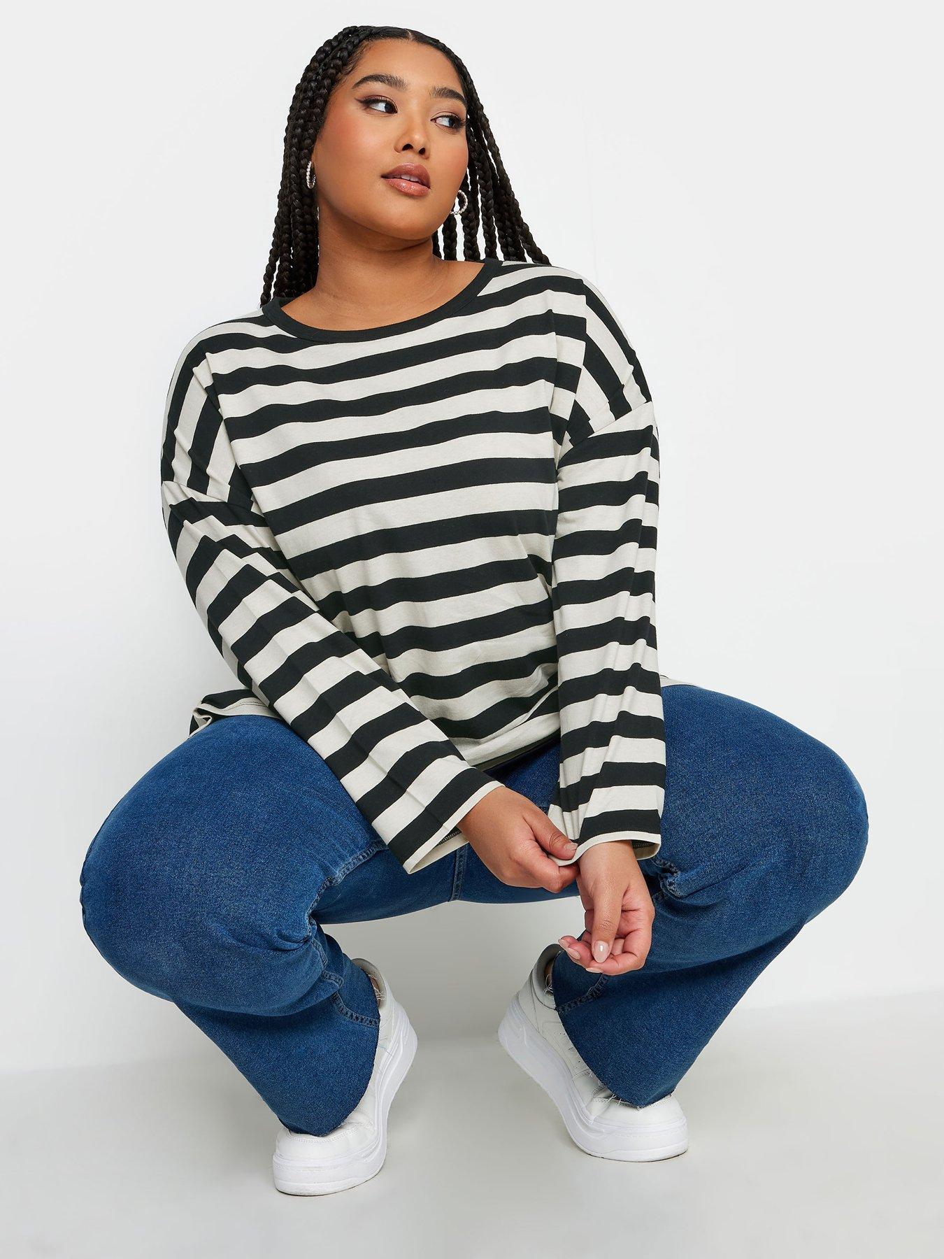 yours-yours-fashion-throw-on-stripe-top-warm-monooutfit