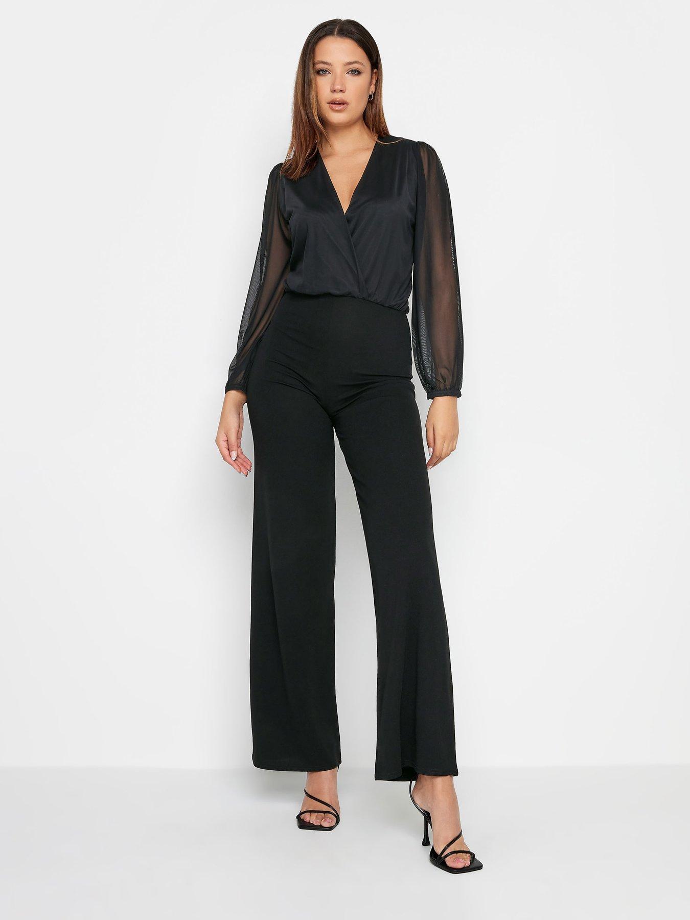 Tall wide hot sale leg jumpsuit