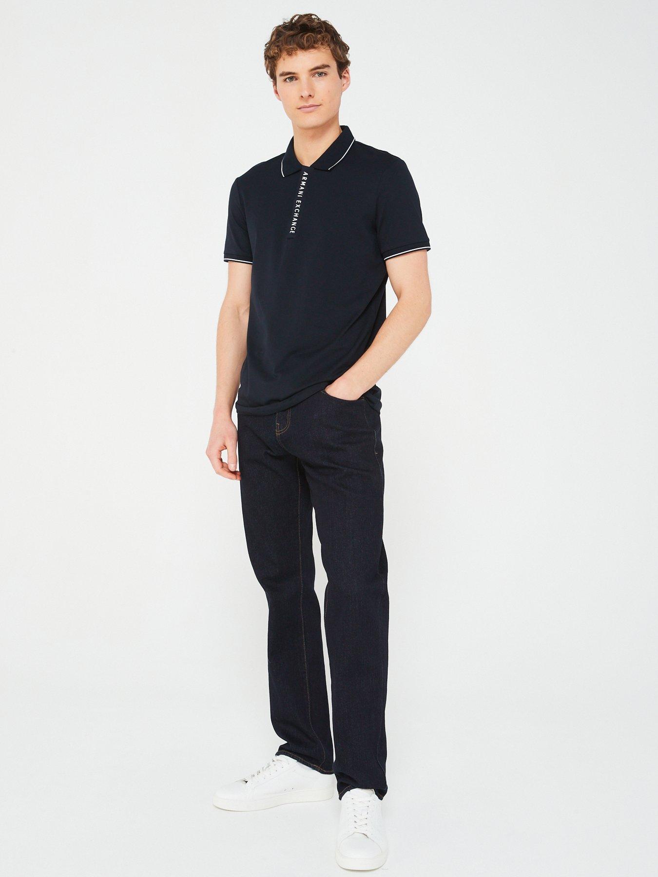 armani-exchange-placket-logo-slim-fit-polo-shirt-navyback