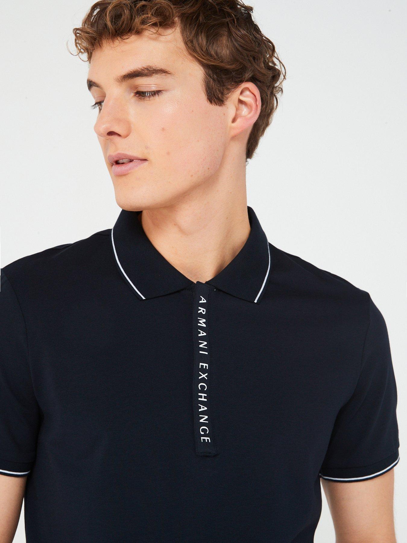 armani-exchange-placket-logo-slim-fit-polo-shirt-navyoutfit