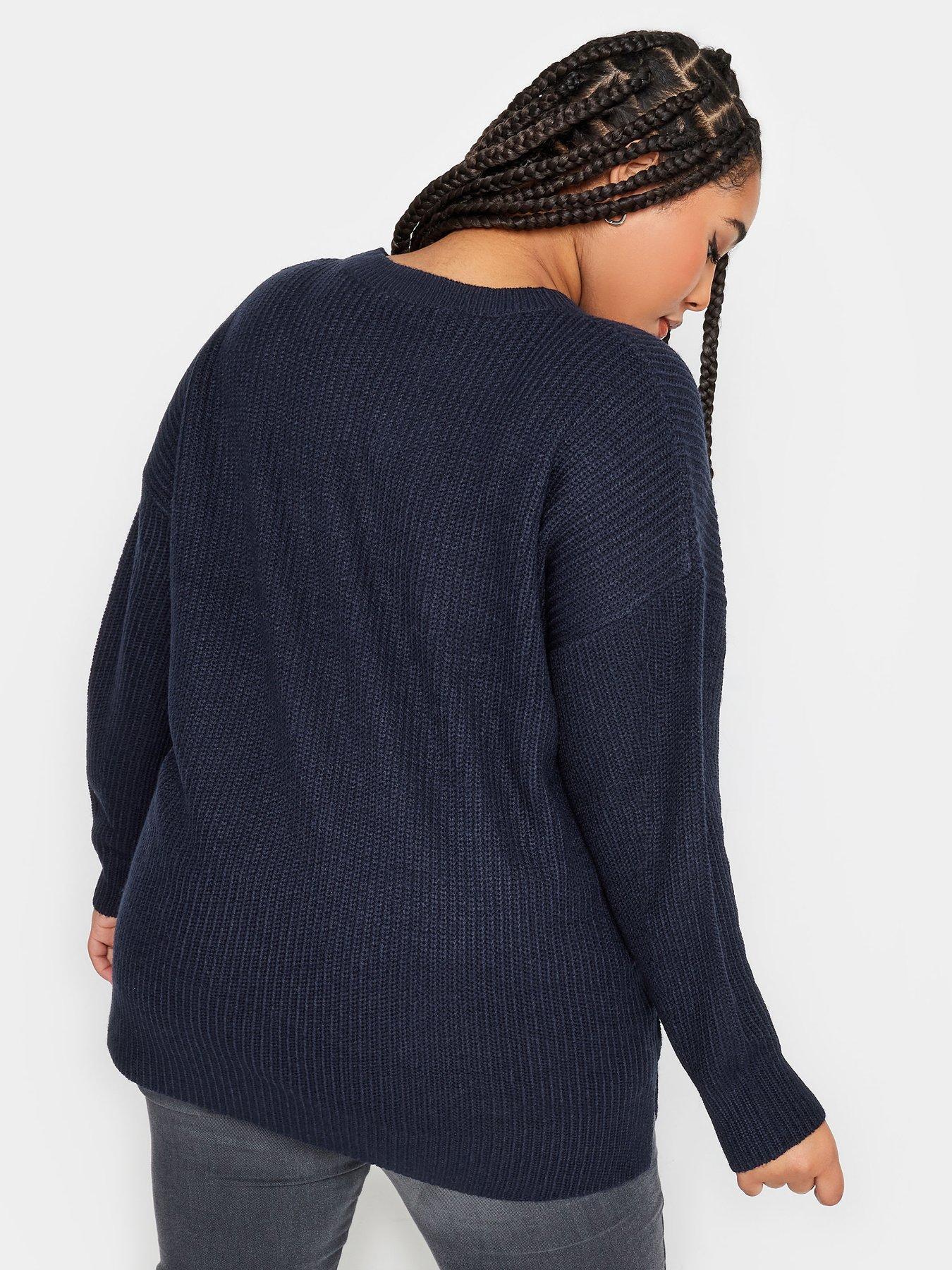 yours-yours-drop-shoulder-jumper-navystillFront