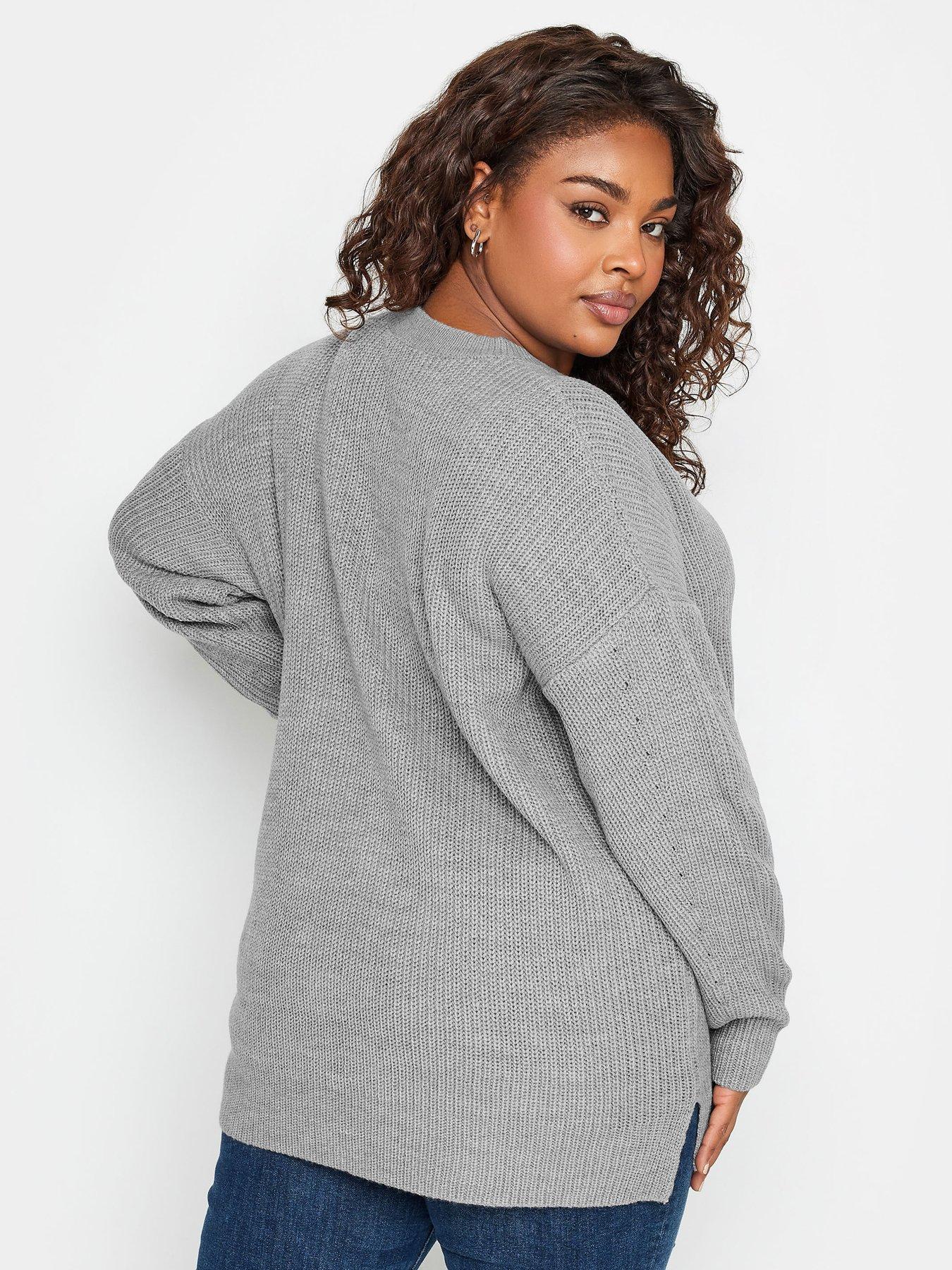 yours-yours-drop-shoulder-jumper-solid-greystillFront