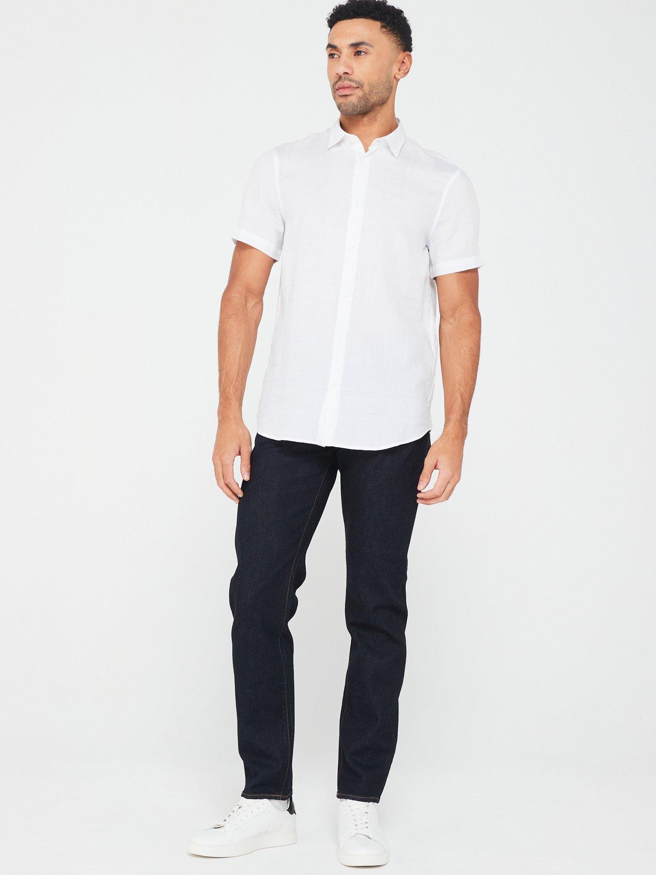 armani-exchange-regular-fit-short-sleeve-shirt-whiteback