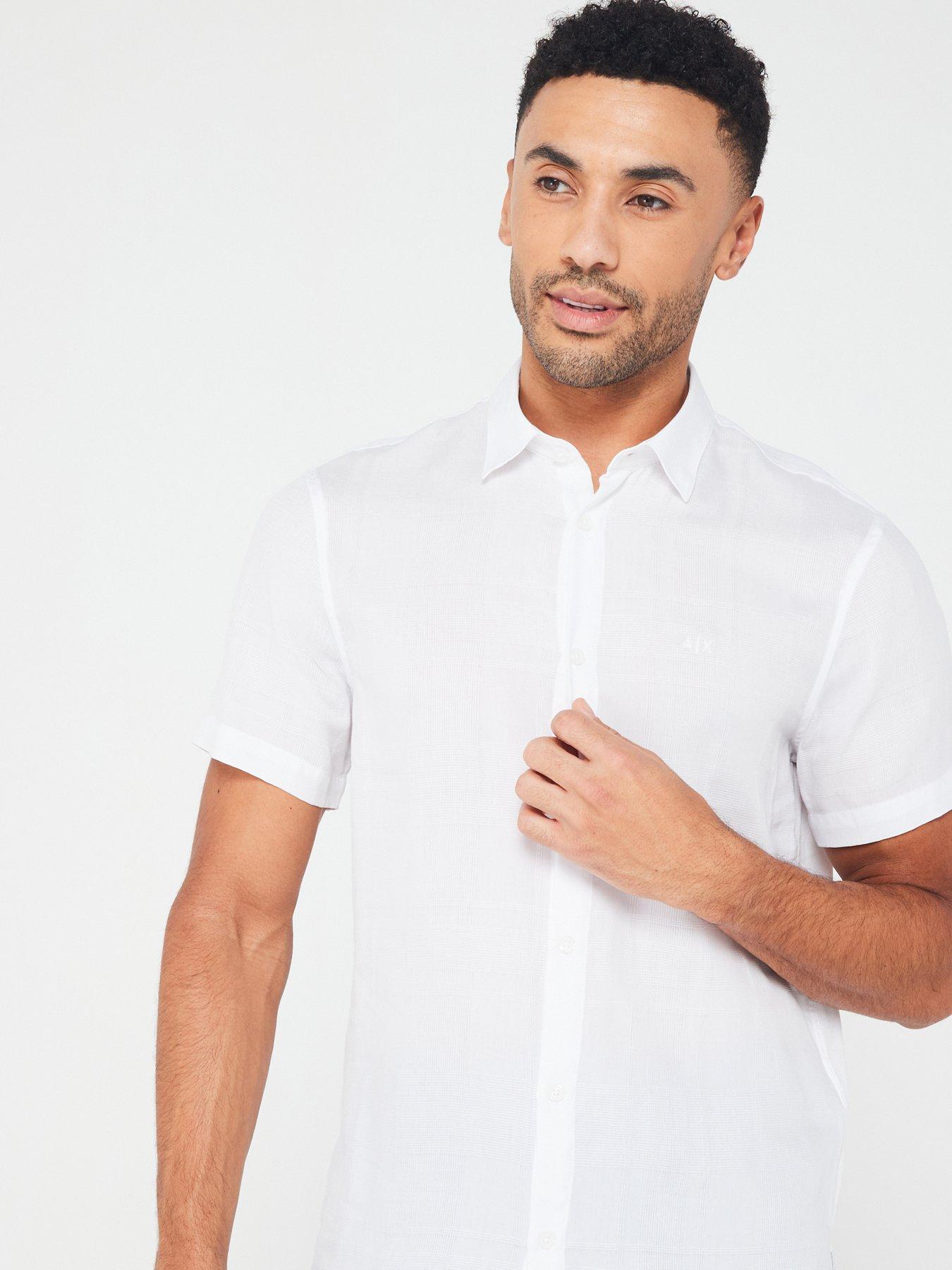 armani-exchange-regular-fit-short-sleeve-shirt-whiteoutfit