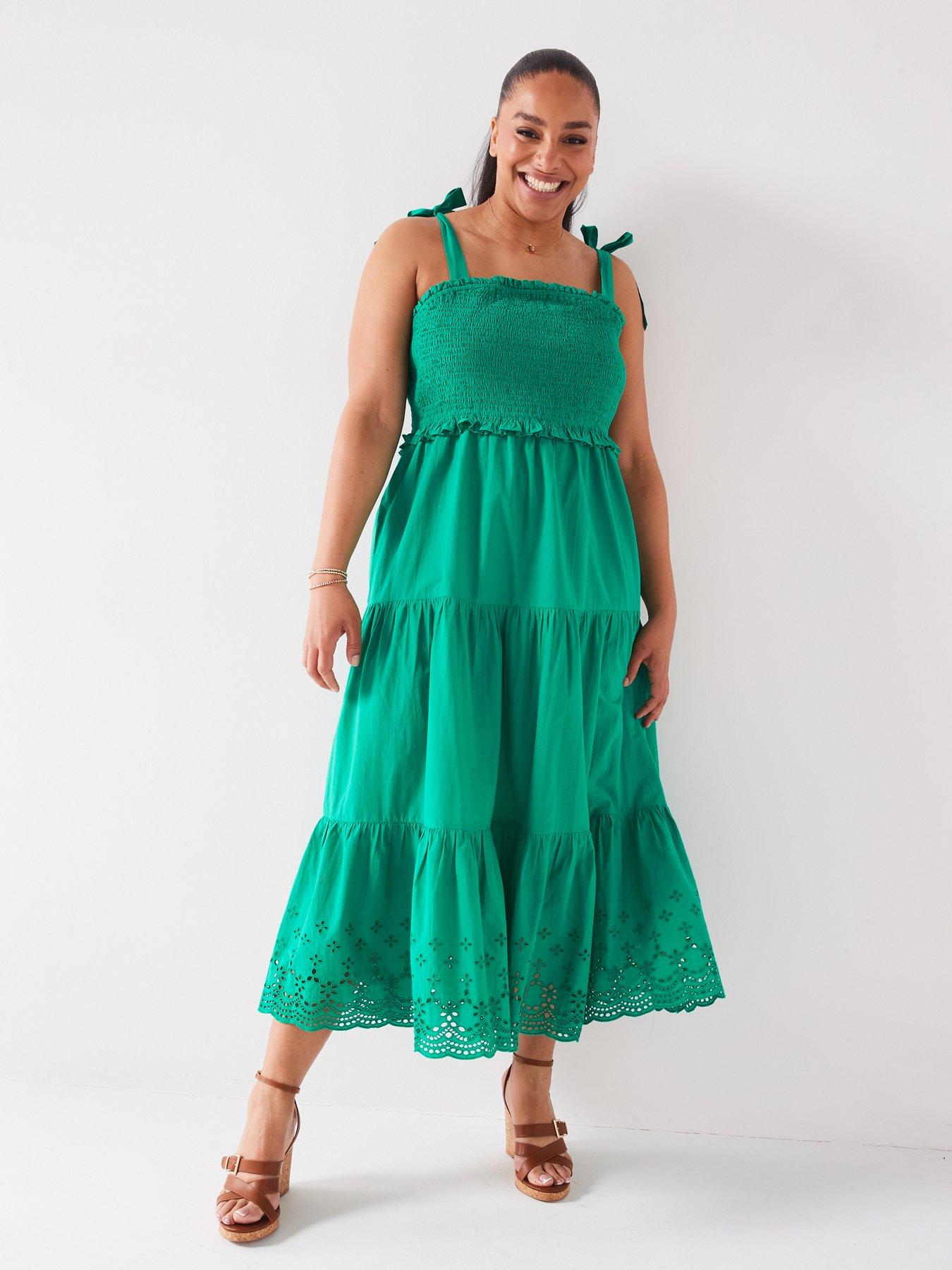 v-by-very-curve-broderie-tiered-maxi-dress-green